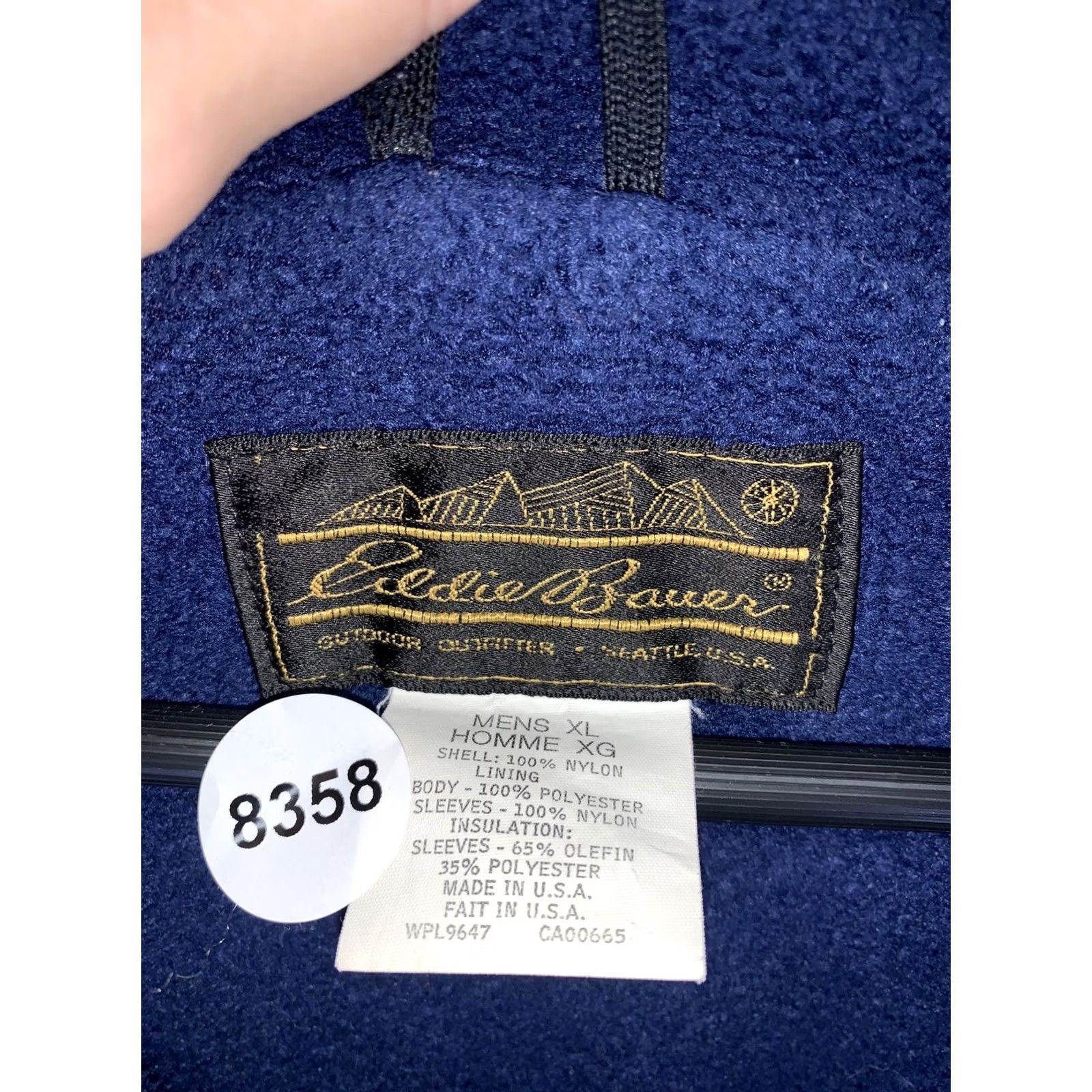 Eddie Bauer VINTAGE Eddie Bauer Mens Alaska Patch Teal Blue Winter Jacket USA Made-XL Jacket Mens XL Blue Alaska Patch 1990s US Made Size US XL / EU 56 / 4 - 3 Thumbnail