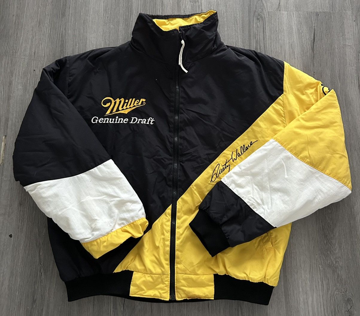 Vintage 90s Miller Genuine Draft Rusty Wallace Penske Racing Jacket Size US XL / EU 56 / 4 - 1 Thumbnail