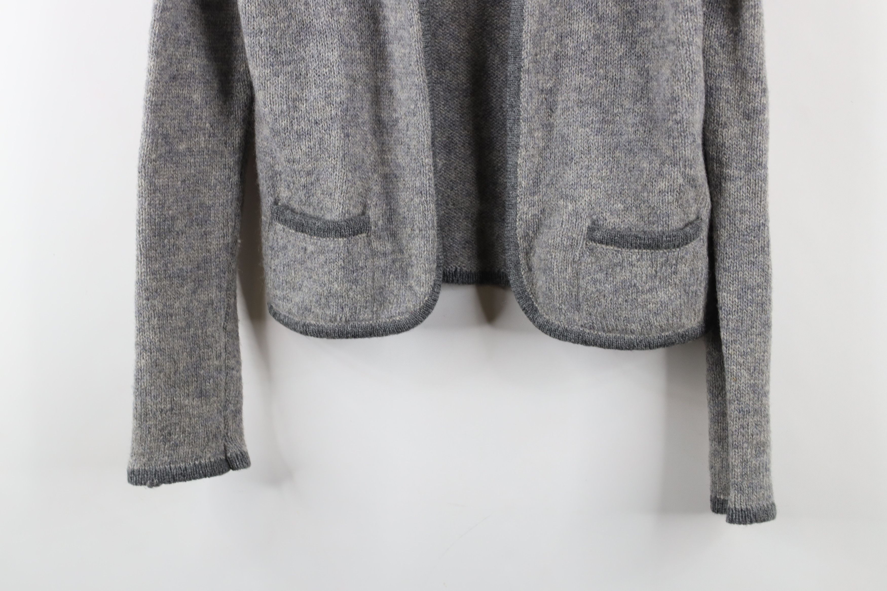 Vintage Vintage 50s 60s Wool Hand Framed Open Front Cardigan Sweater Size XS / US 0-2 / IT 36-38 - 3 Thumbnail