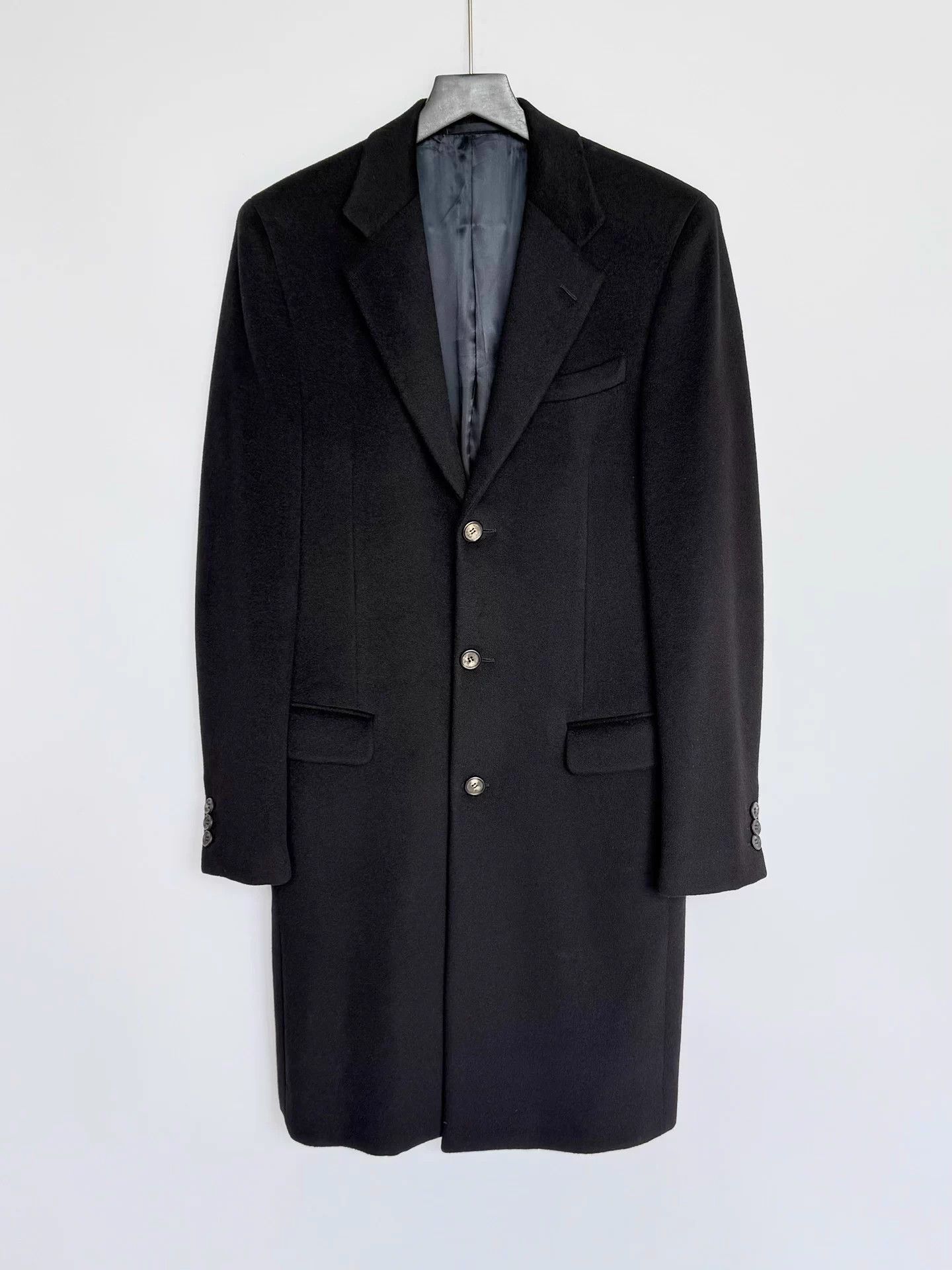 Prada Prada 100% Cashmere Chester Coat Black 48 Size US M / EU 48-50 / 2 - 1 Thumbnail