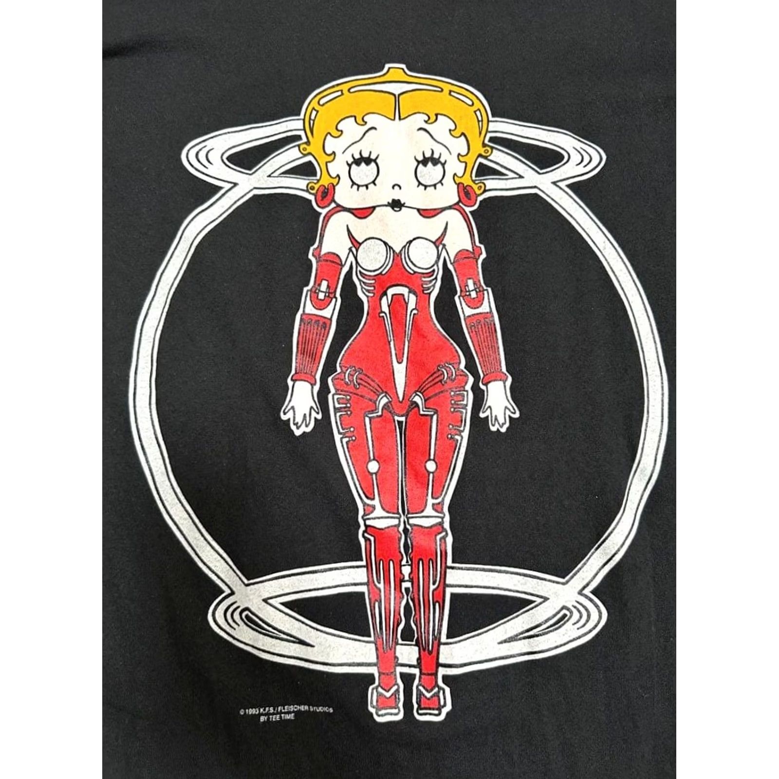 Fruit Of The Loom VINTAGE Betty Boop Metropolis Parody T-Shirt 90s XL Fruit of the Loom Cartoon Mens Size US XL / EU 56 / 4 - 2 Thumbnail