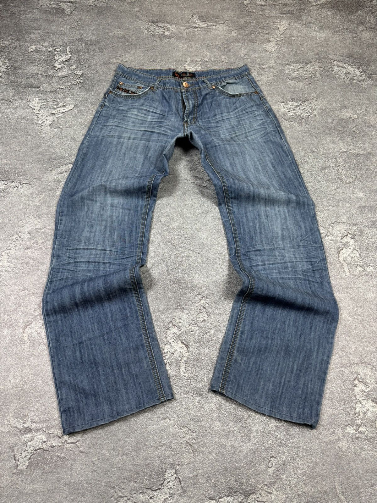 Hysteric Glamour × If Six Was Nine Dirty pants Faded Crash denim 
