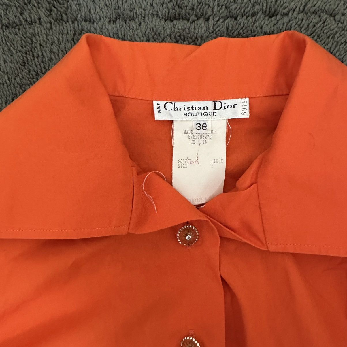 Dior × Ferre Archive Christian Dior Spring 1996 Gianfranco Ferre Shirt Size S / US 4 / IT 40 - 3 Thumbnail