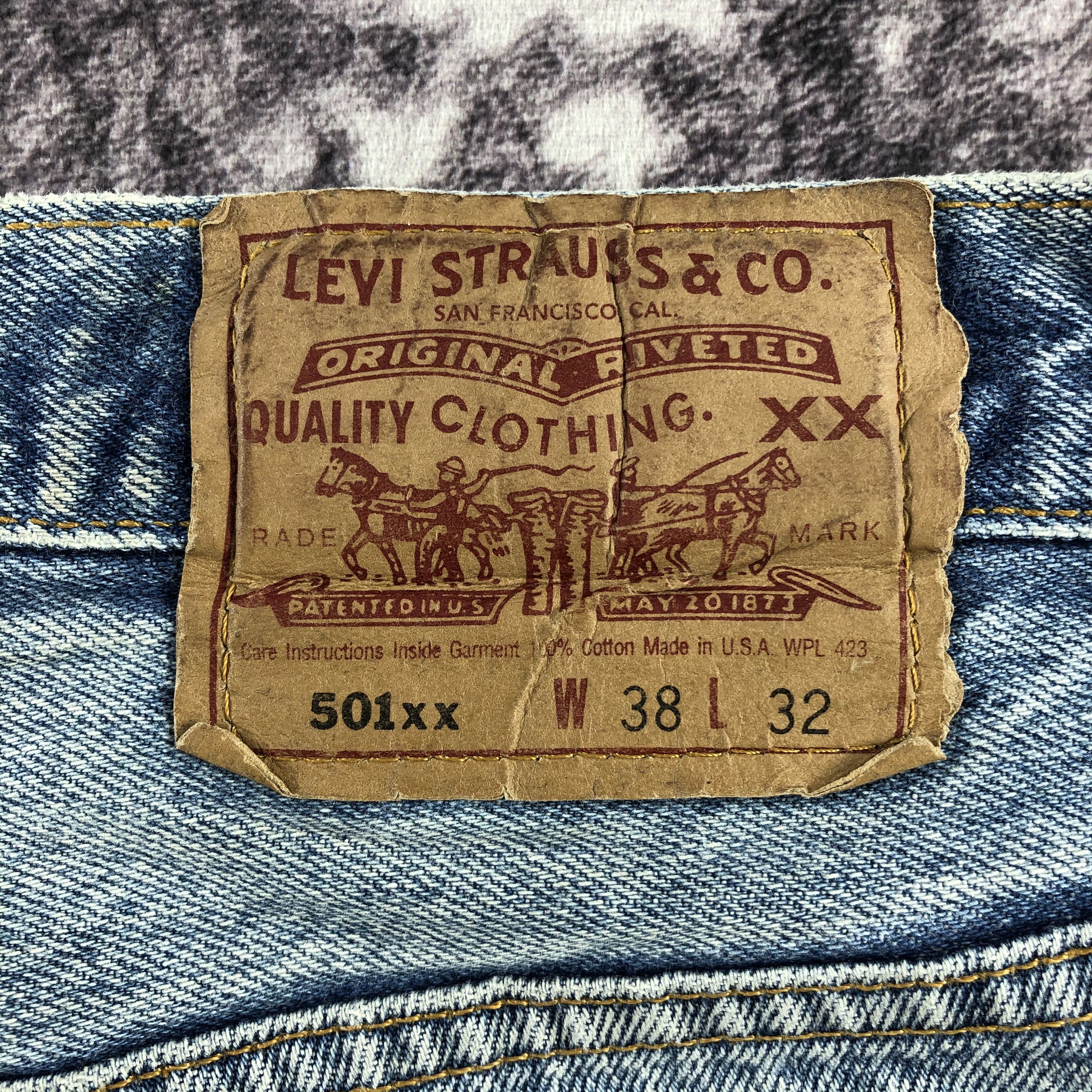 Levi's × Vintage 90s Vintage Blue Wash Levis 501 Jeans-JM3056 Size US 34 / EU 50 - 6 Thumbnail