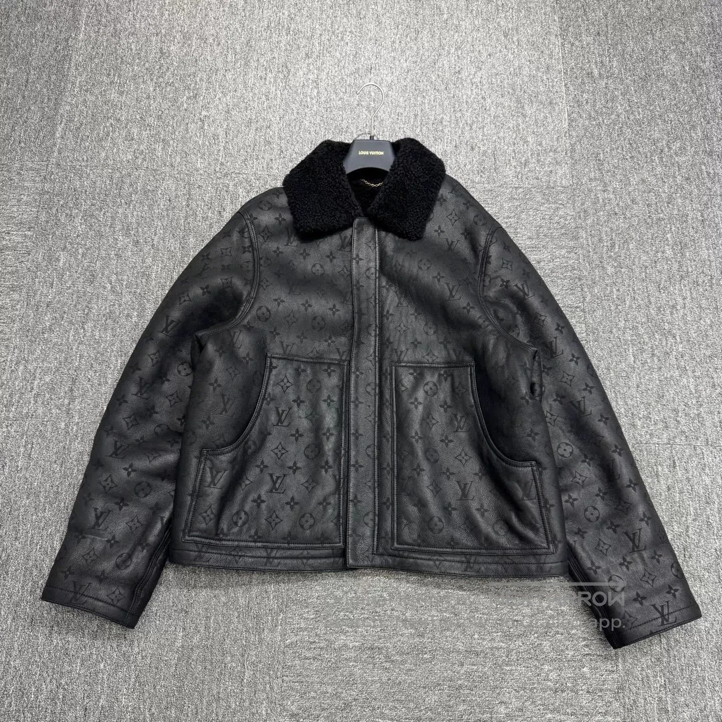 Louis Vuitton Louis Vuitton Embossed Monogram Shearling Jacket. Size US XXL / EU 58 / 5 - 1 Thumbnail
