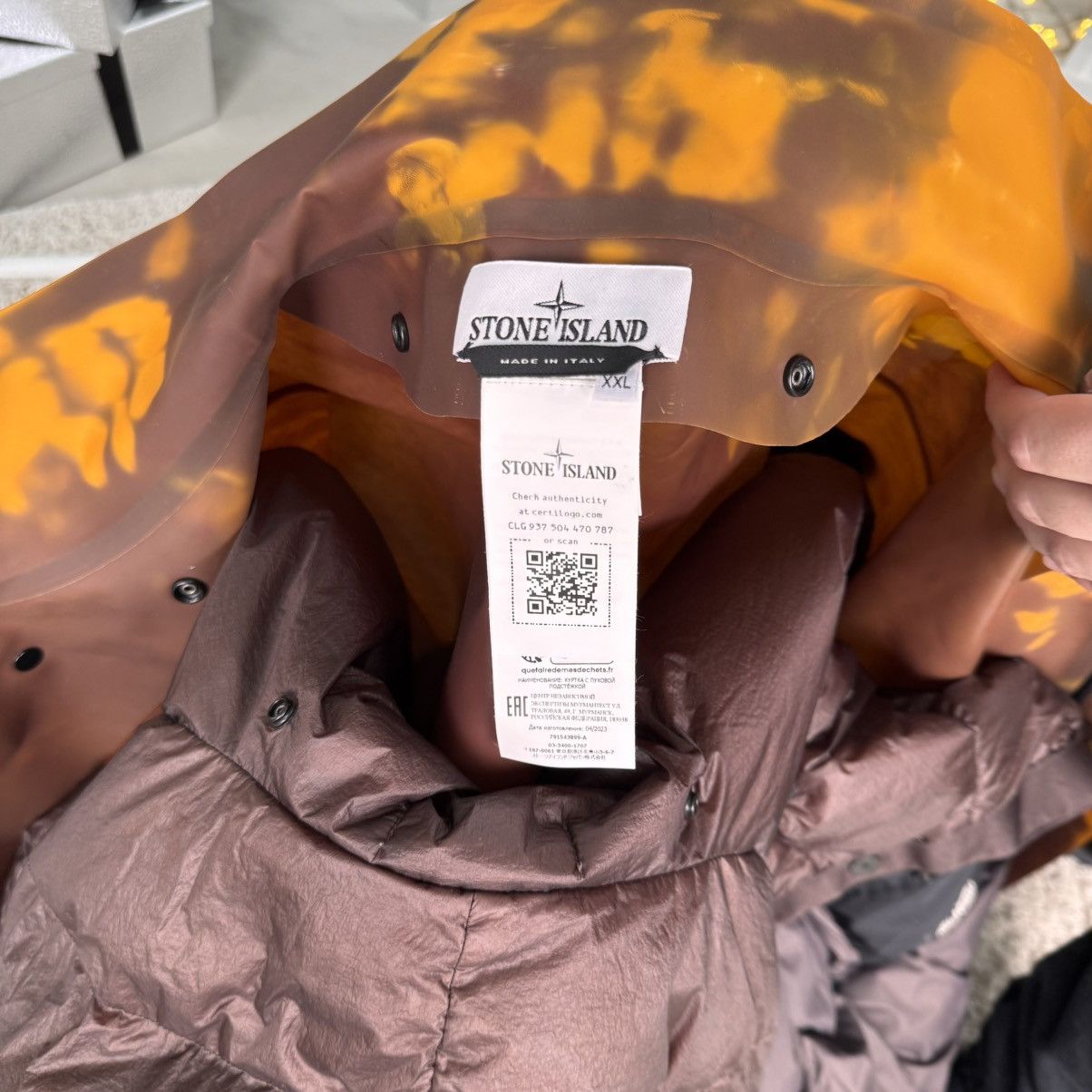 Stone Island Stone Island Ice Jacket poly strata Size US XXL / EU 58 / 5 - 6 Thumbnail