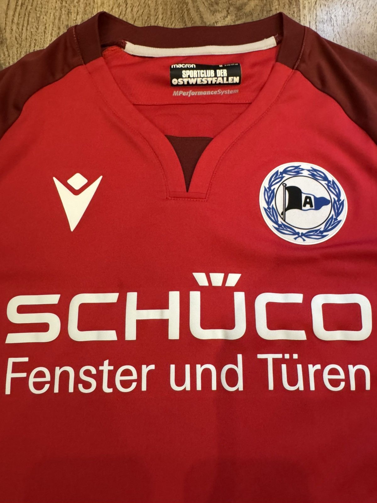 Macron ARMINIA BIELEFED MACRON FOOTBALL JERSEY MEN SOCCER SIZE M Size US M / EU 48-50 / 2 - 5 Thumbnail