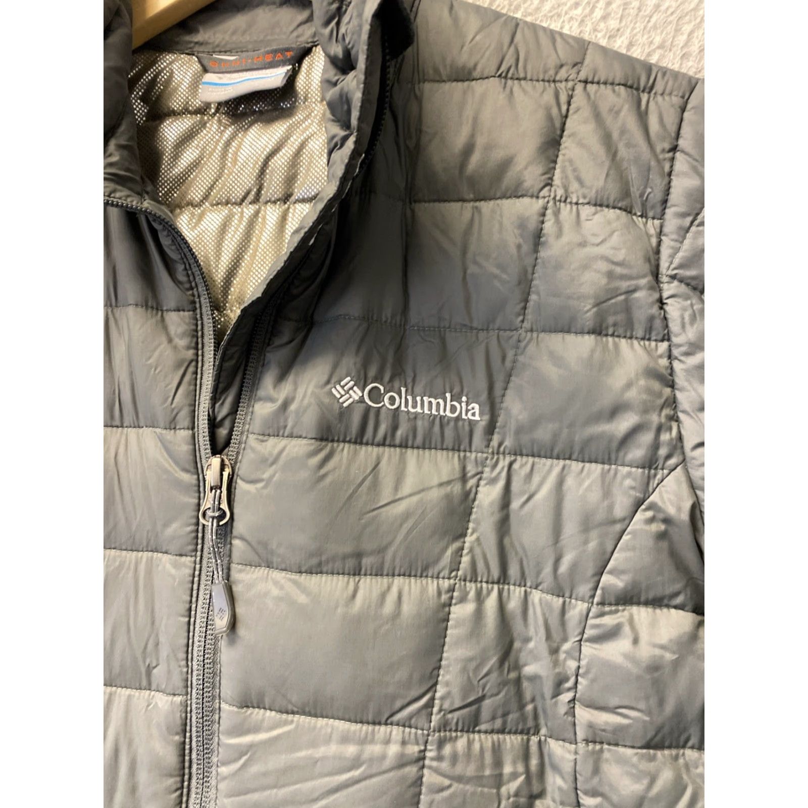 Olive COLUMBIA Down Puffy Puffer Jacket Coat Womens M Faded Olive Green Full Zip Size M / US 6-8 / IT 42-44 - 6 Thumbnail