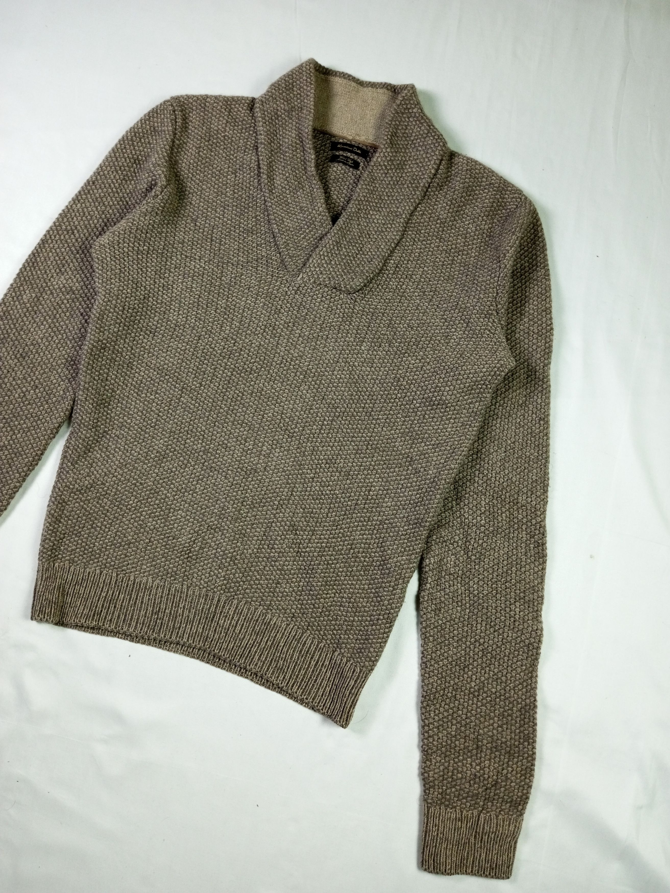 Massimo Dutti × Vintage Vintage Massimo Dutti Brown Knit Wear Size US L / EU 52-54 / 3 - 2 Thumbnail
