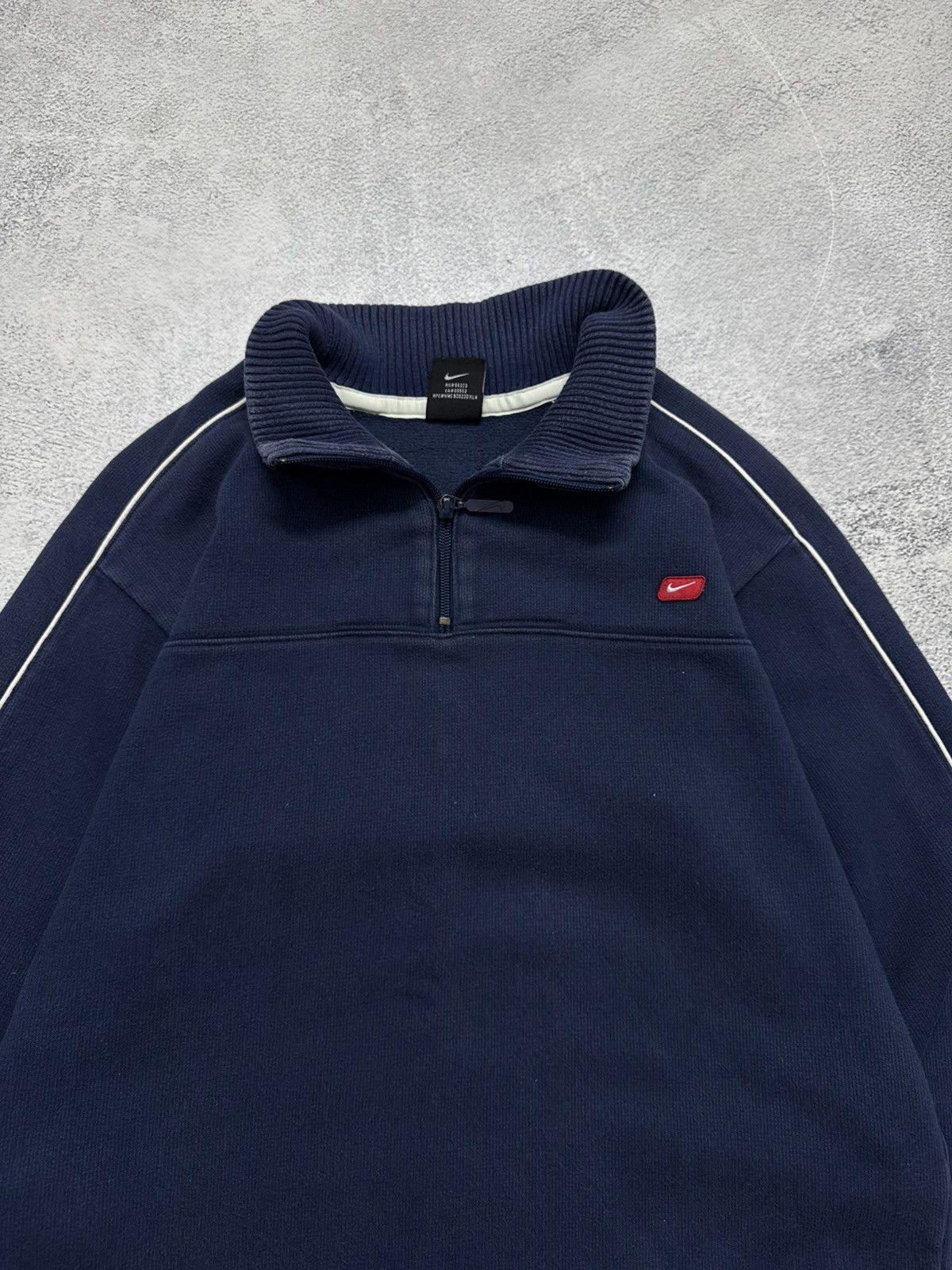 Nike Vintage Y2K Nike Mini Swoosh 1/3 Zip Hoodie 00’s Size US S / EU 44-46 / 1 - 3 Thumbnail