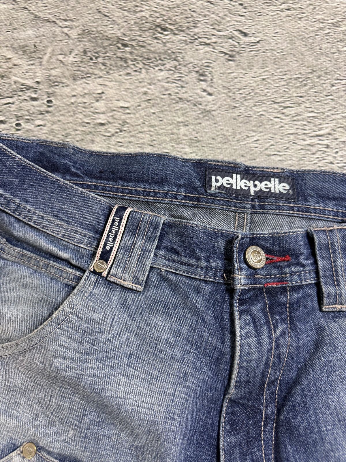 Pelle Pelle Pelle Pelle vintage stone washed blue jeans Y2K baggy denim Size US 32 / EU 48 - 7 Thumbnail