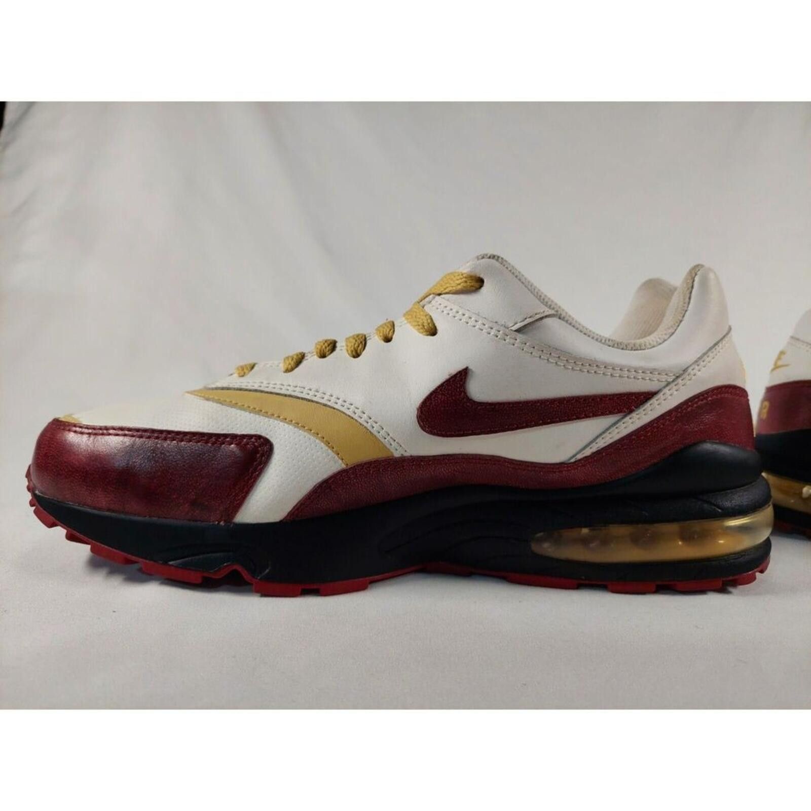 Nike 2008 Vintage Nike Air Max Red Leather 10M 609057-162 Size US 10 / EU 43 - 5 Thumbnail