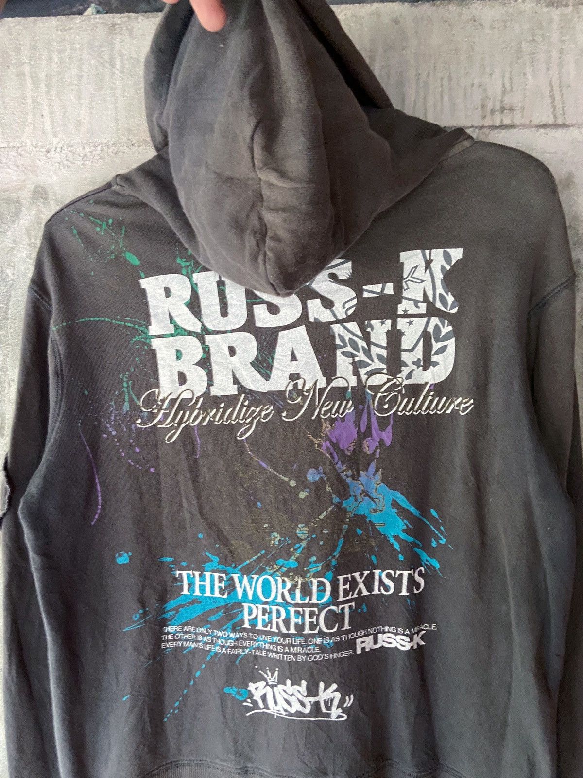 Beauty Beast × Hysteric Glamour × Japanese Brand THE WORLD EXIST PERFECT RUSS-K JAPAN ZIP HOODIE Size US M / EU 48-50 / 2 - 10 Thumbnail