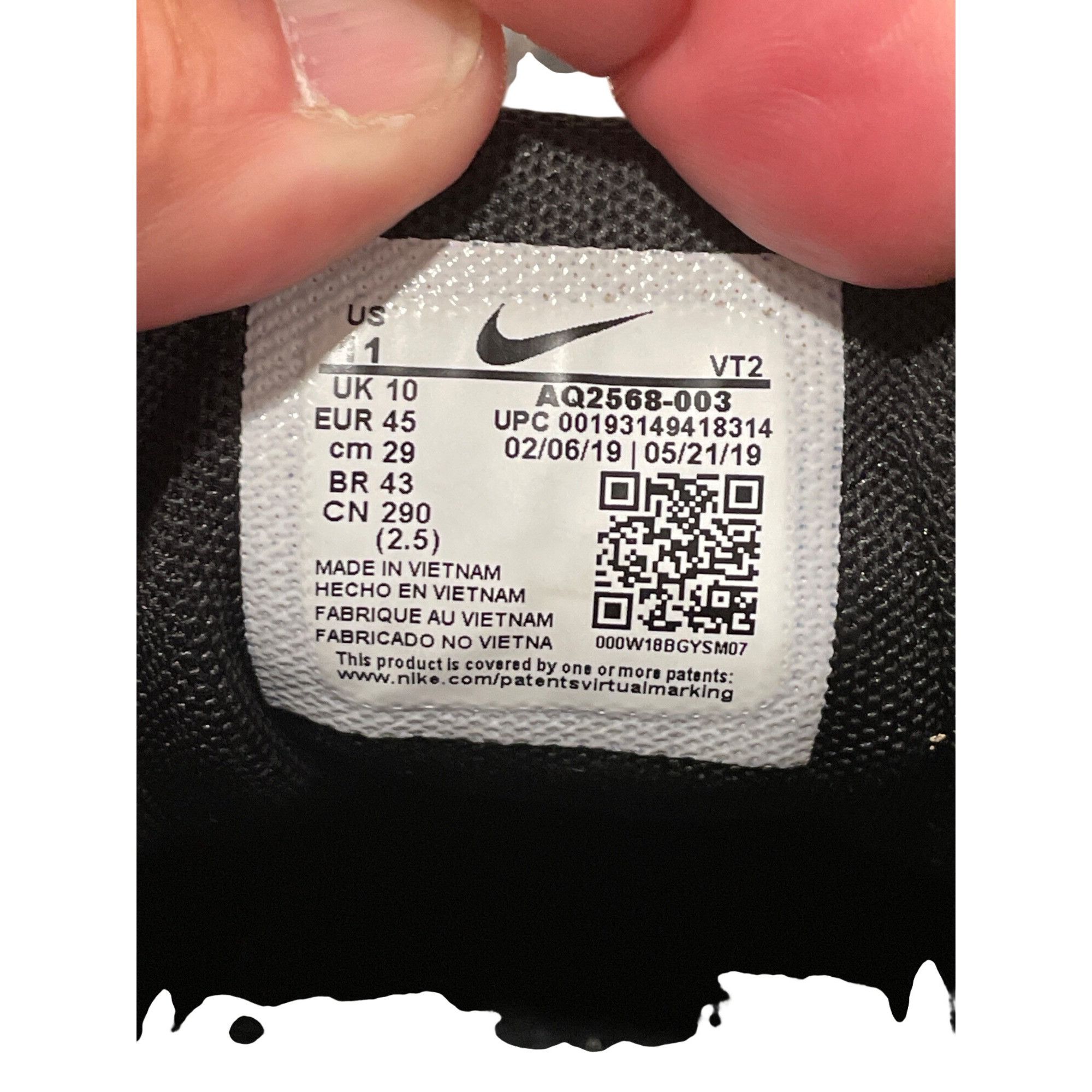 Nike Nike Air Max 200 triple black mens running sneakers sz 11 SK Size US 11 / EU 44 - 6 Thumbnail
