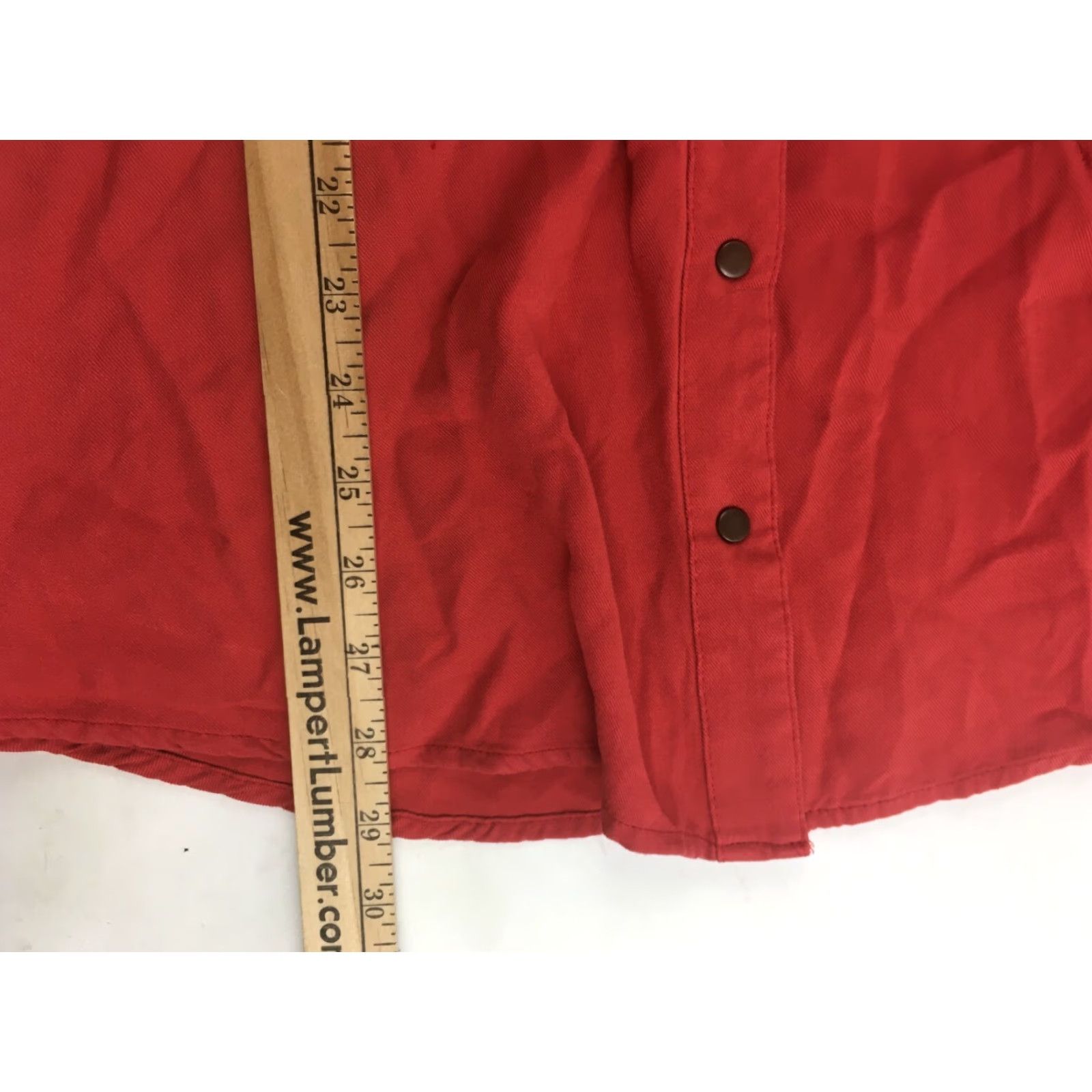 Vintage Maurices Shirt Dress M Red Casual Button Up Sleeveless Collared Back Keyhole Back Womens Size 32" / US 10 / IT 46 - 4 Thumbnail