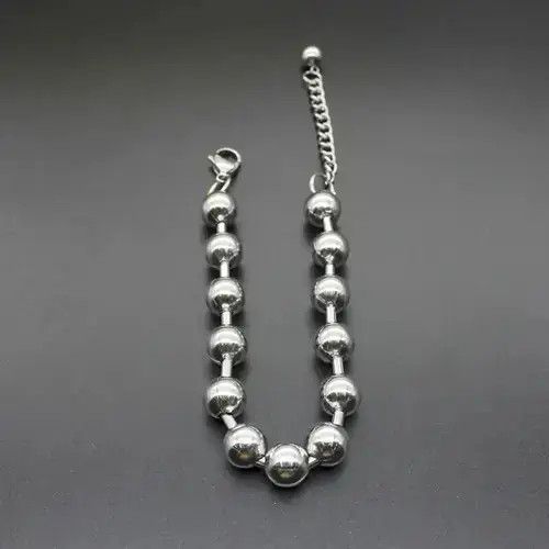 Other Ball Chain Bracelet 2000s Chrome Y2K Punk Skater Grunge Size ONE SIZE - 4 Thumbnail