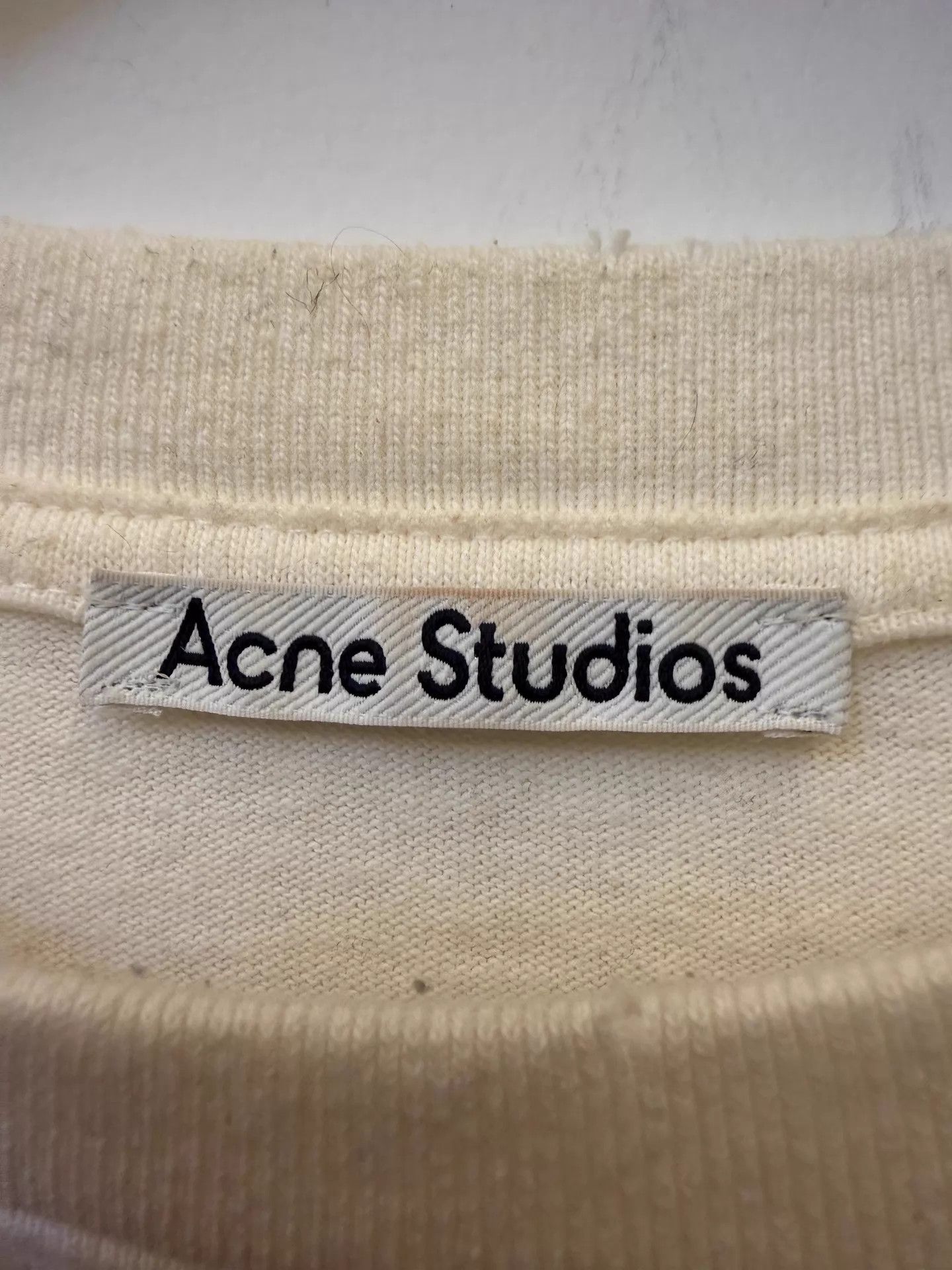 Acne Studios Acne FW25 Women's Lace Logo Crewneck LS Tee Ivory S Size US S / EU 44-46 / 1 - 2 Thumbnail