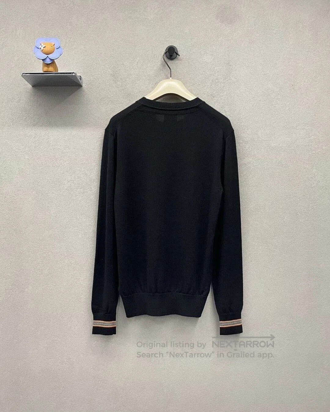 Burberry burberry black knit top size 180/92A. Size US M / EU 48-50 / 2 - 2 Thumbnail
