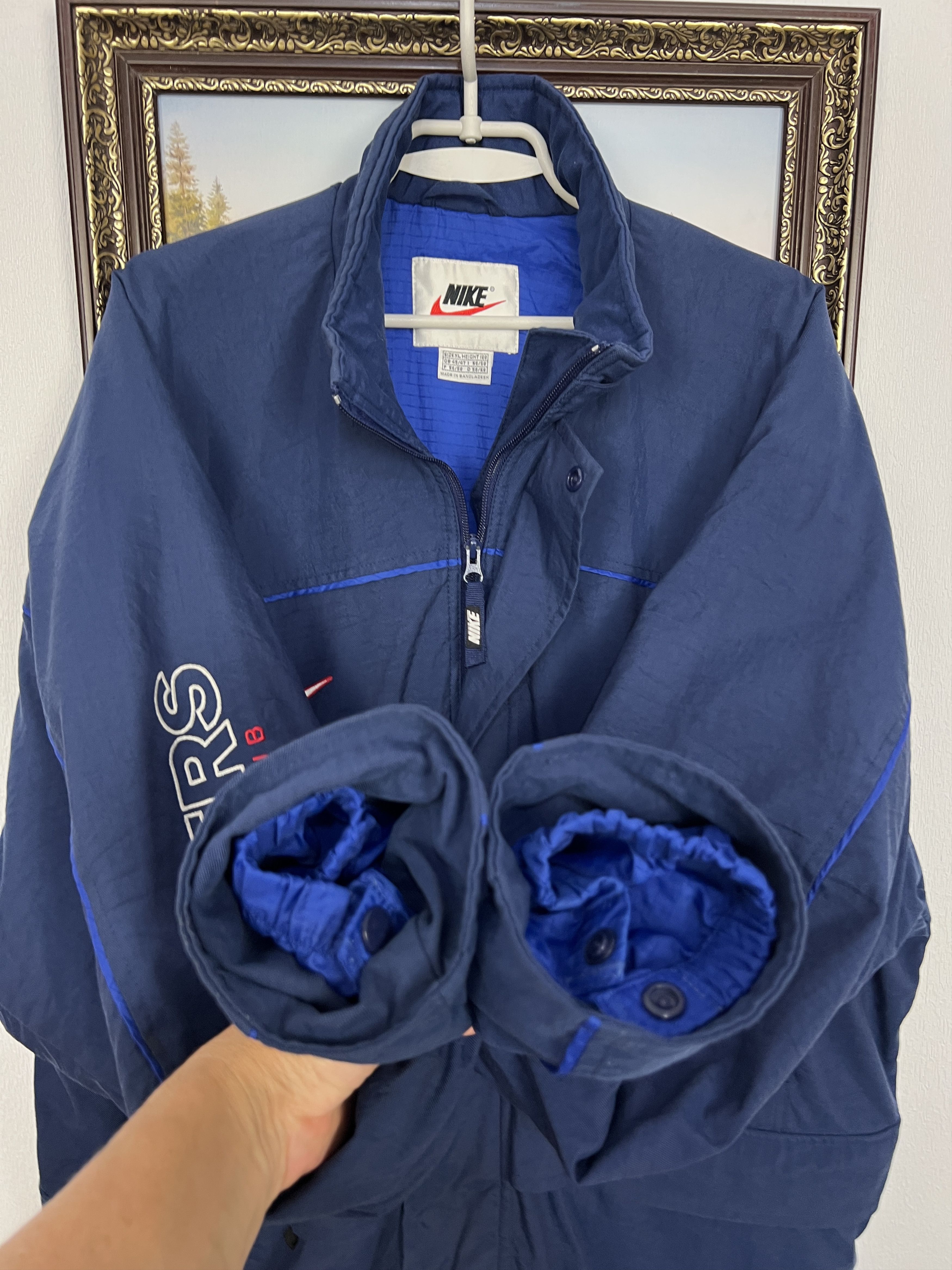 Nike Vintage 90's Nike Glasgow Rangers Football Jacket Soccer Size US XL / EU 56 / 4 - 7 Thumbnail