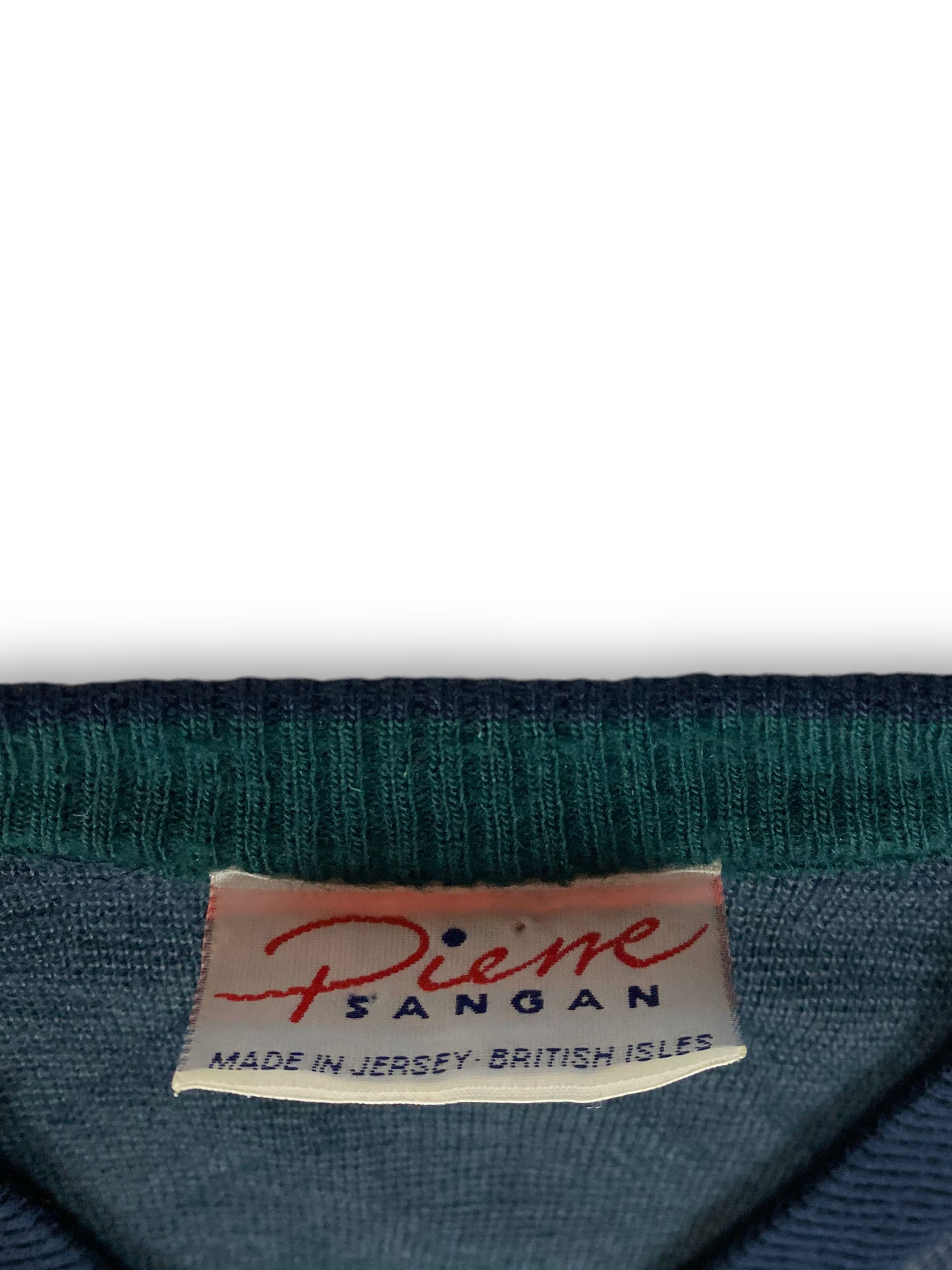 Hysteric Glamour Vintage PIERRE SANGAN Crazy Print Wool Sweater Cardigan M647 Size US L / EU 52-54 / 3 - 6 Thumbnail