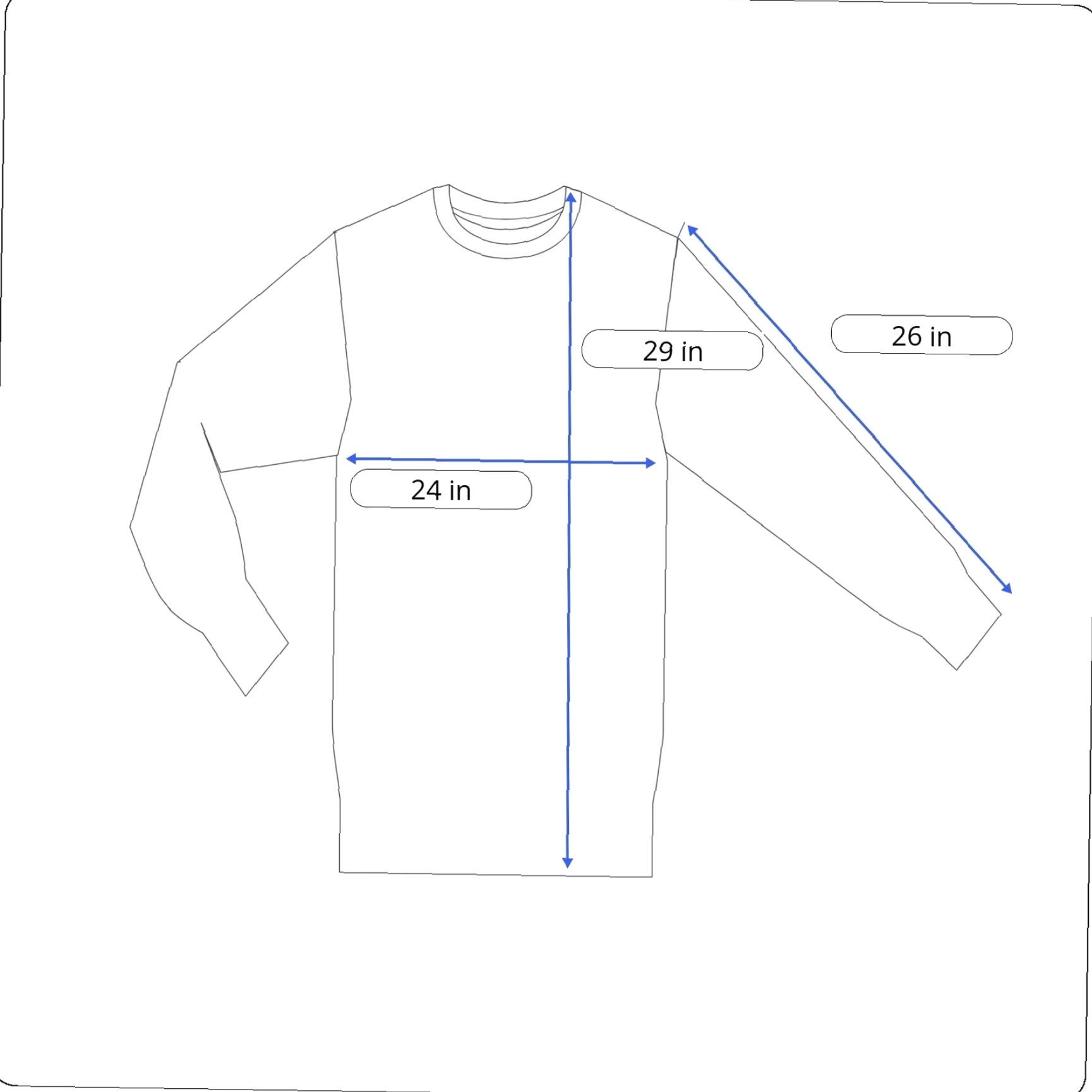 Apple Apple Store Shirt Adult XL Blue T-Shirt Crew Neck Long Sleeve Logo Cotton Men Size US XL / EU 56 / 4 - 6 Thumbnail
