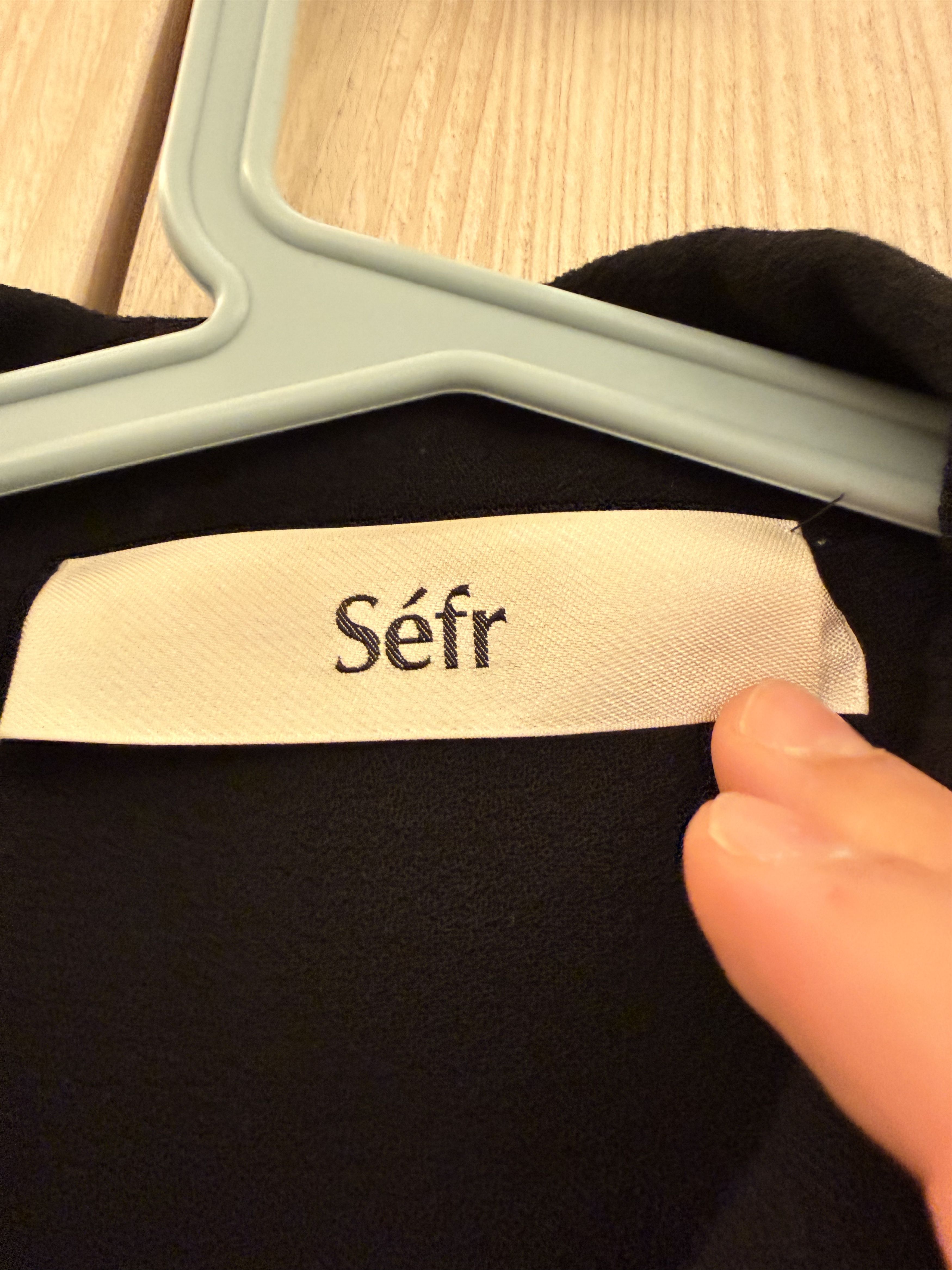 Sefr Black wool blend shirt Size US M / EU 48-50 / 2 - 3 Thumbnail