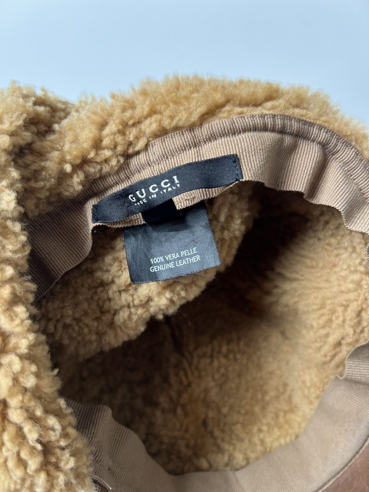 Gucci Gucci GG Monogram Sheepskin Hat Size ONE SIZE - 7 Thumbnail
