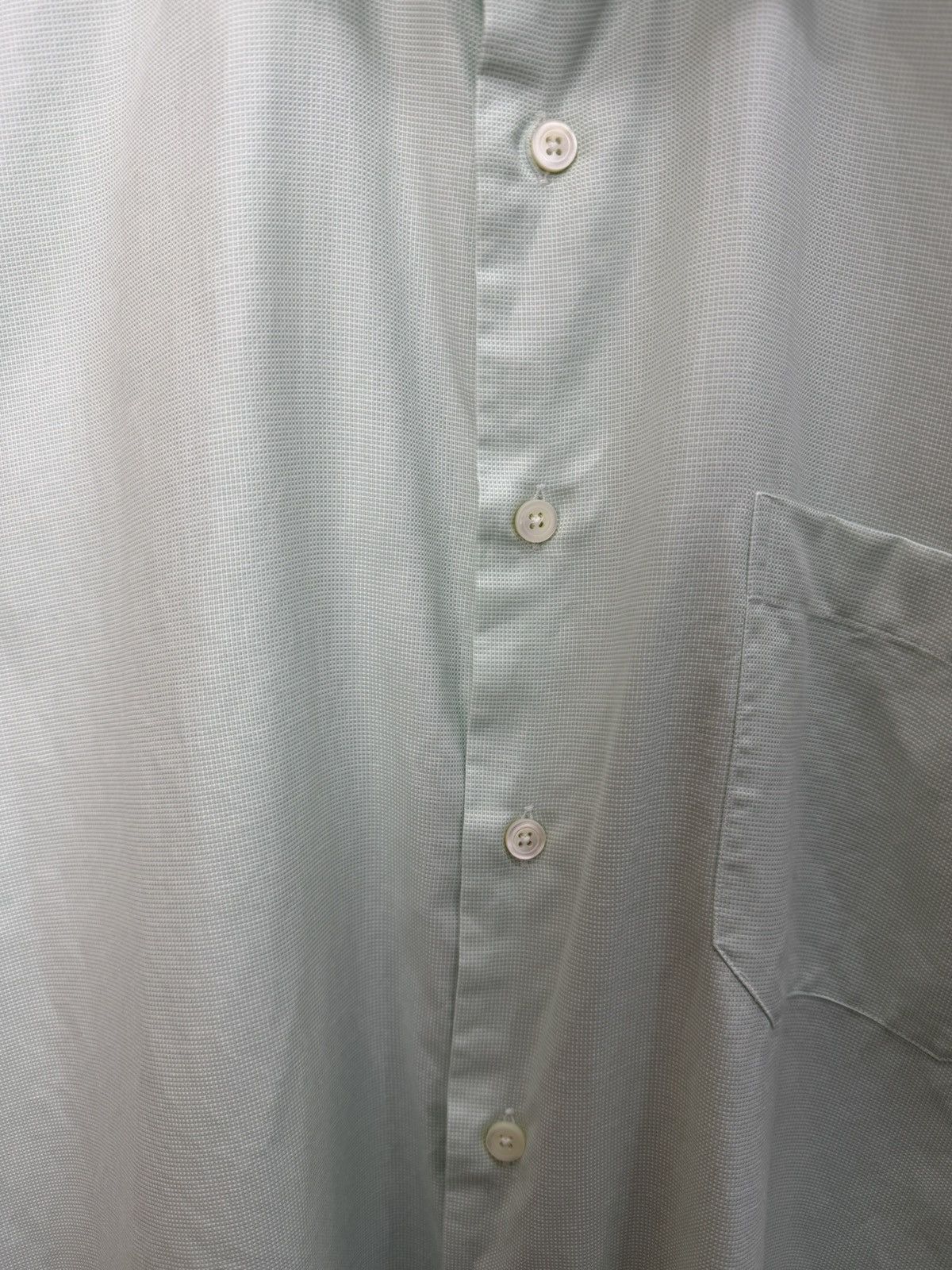 Canali Canali Mens Dress Shirt Mint Green Cotton Size 41/16 Size US L / EU 52-54 / 3 - 6 Thumbnail