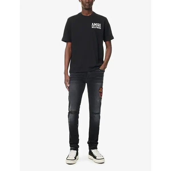Amiri o1h1sh10525 Jazz Wolf T-Shirt in Black Size US L / EU 52-54 / 3 - 2 Thumbnail