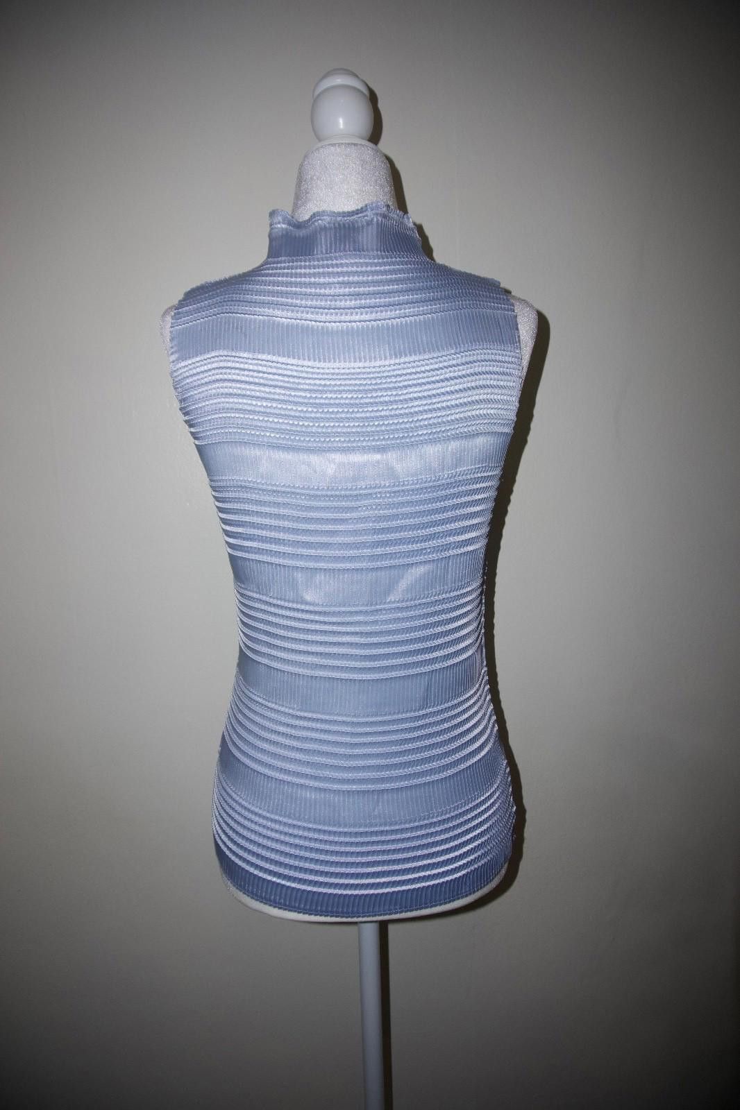 Nicole Club NICOLA Stretchy Sleeveless Mockneck Top (LARGE) Size L / US 10 / IT 46 - 7 Thumbnail