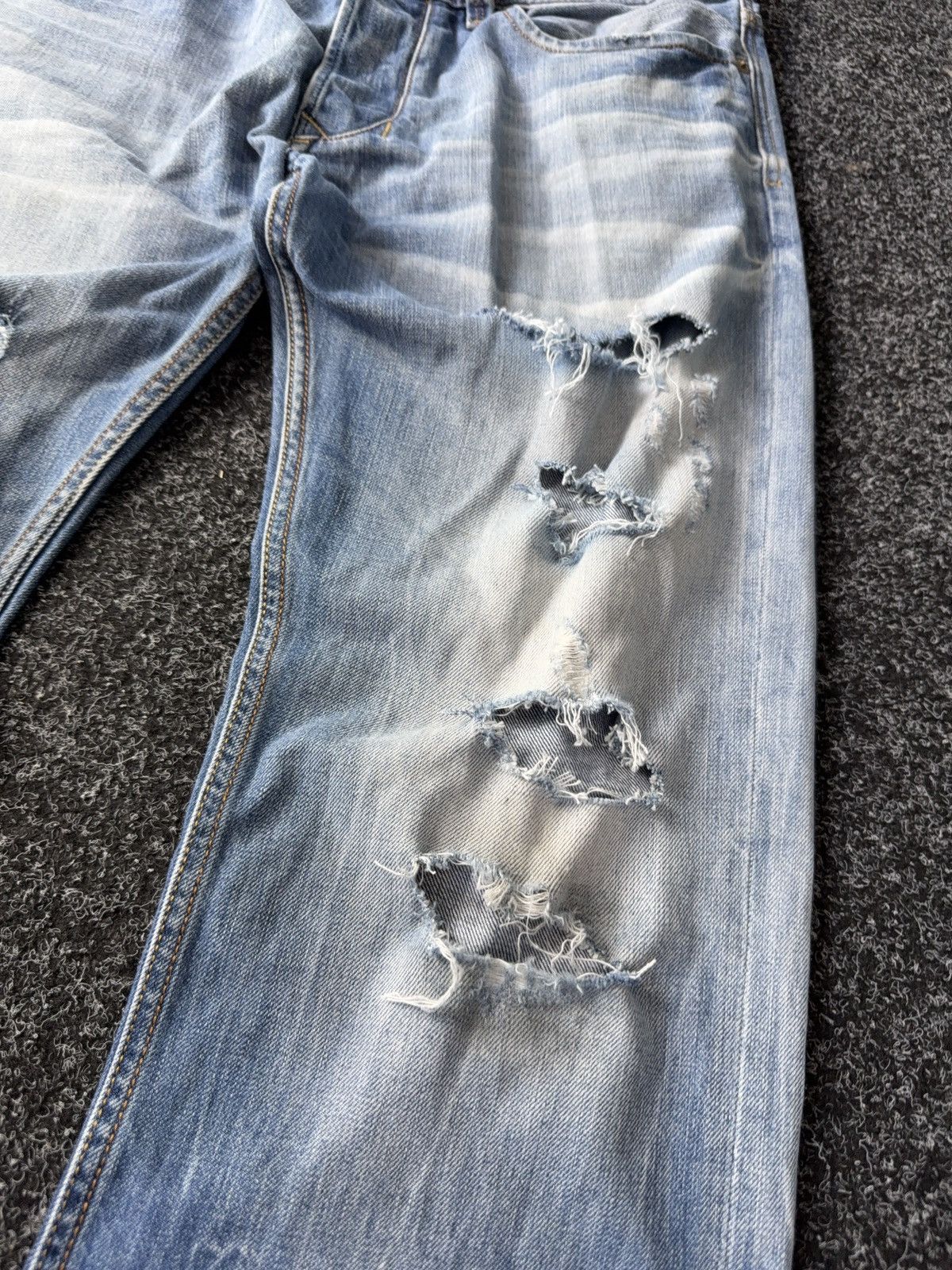 Diesel Vintage Y2K 00s Luxury Distressed Larkee jeans Denim pants Size US 34 / EU 50 - 5 Thumbnail