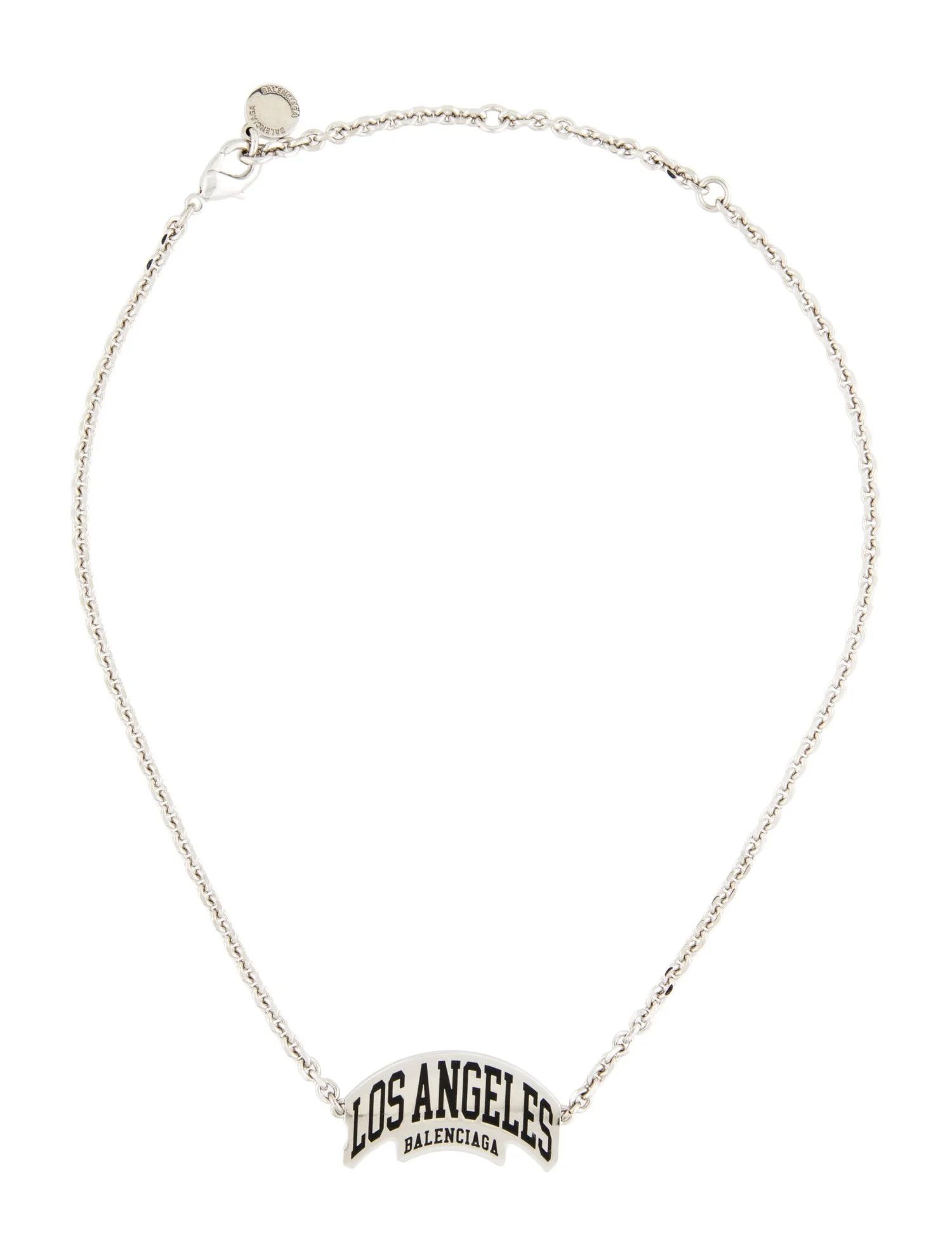 Balenciaga o1la1rc1a0924 Size: OS / Cities Los Angeles Necklace Silver Size ONE SIZE - 1 Thumbnail