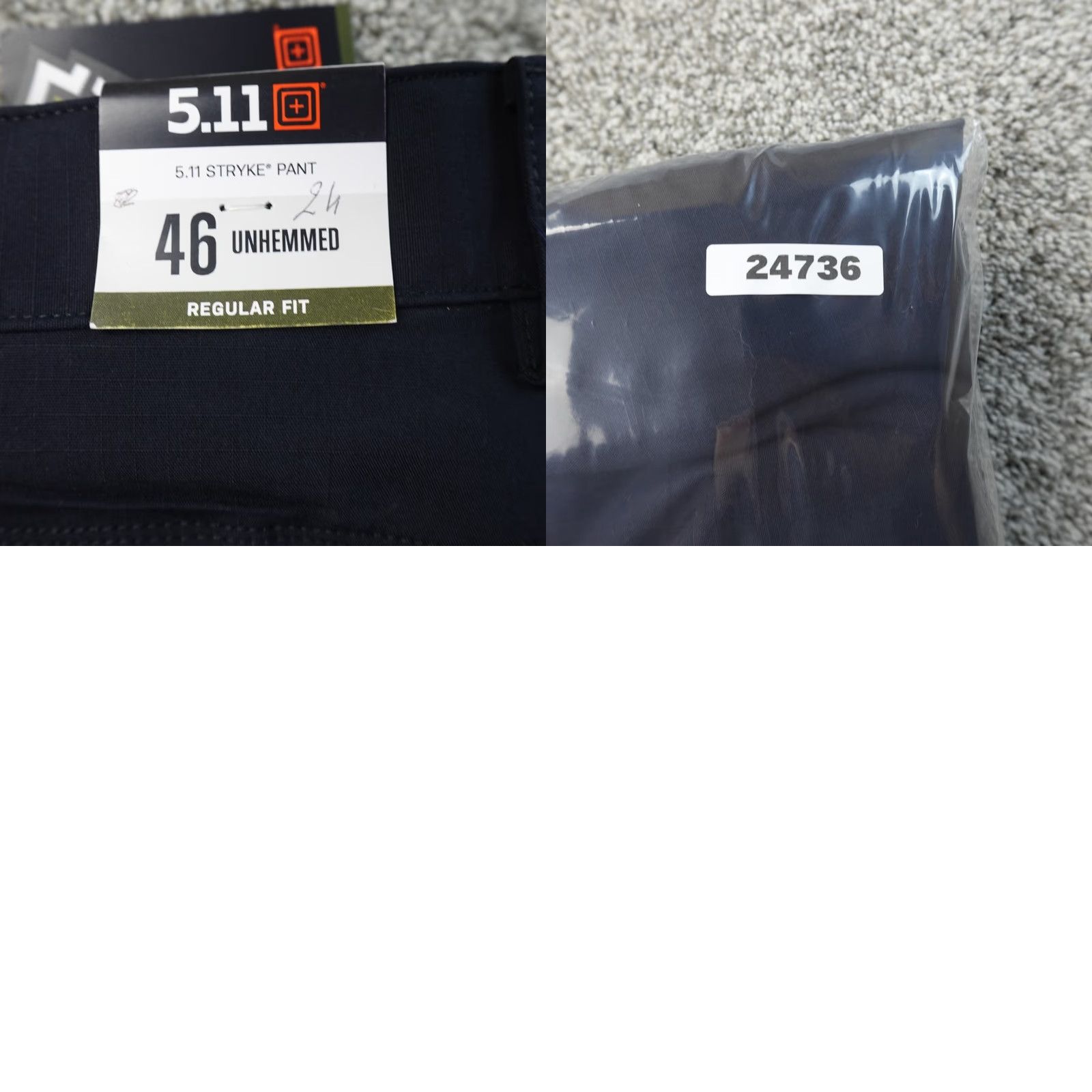 Vintage 5.11 Tactical Pants Mens 46X24 Blue Stryke Flex Tac Cargo Utility Stretch Pants Mens Regular Flat Front Cargo Pocket Cotton Polyester Blue 46 Size US 30 / EU 46 - 9 Thumbnail