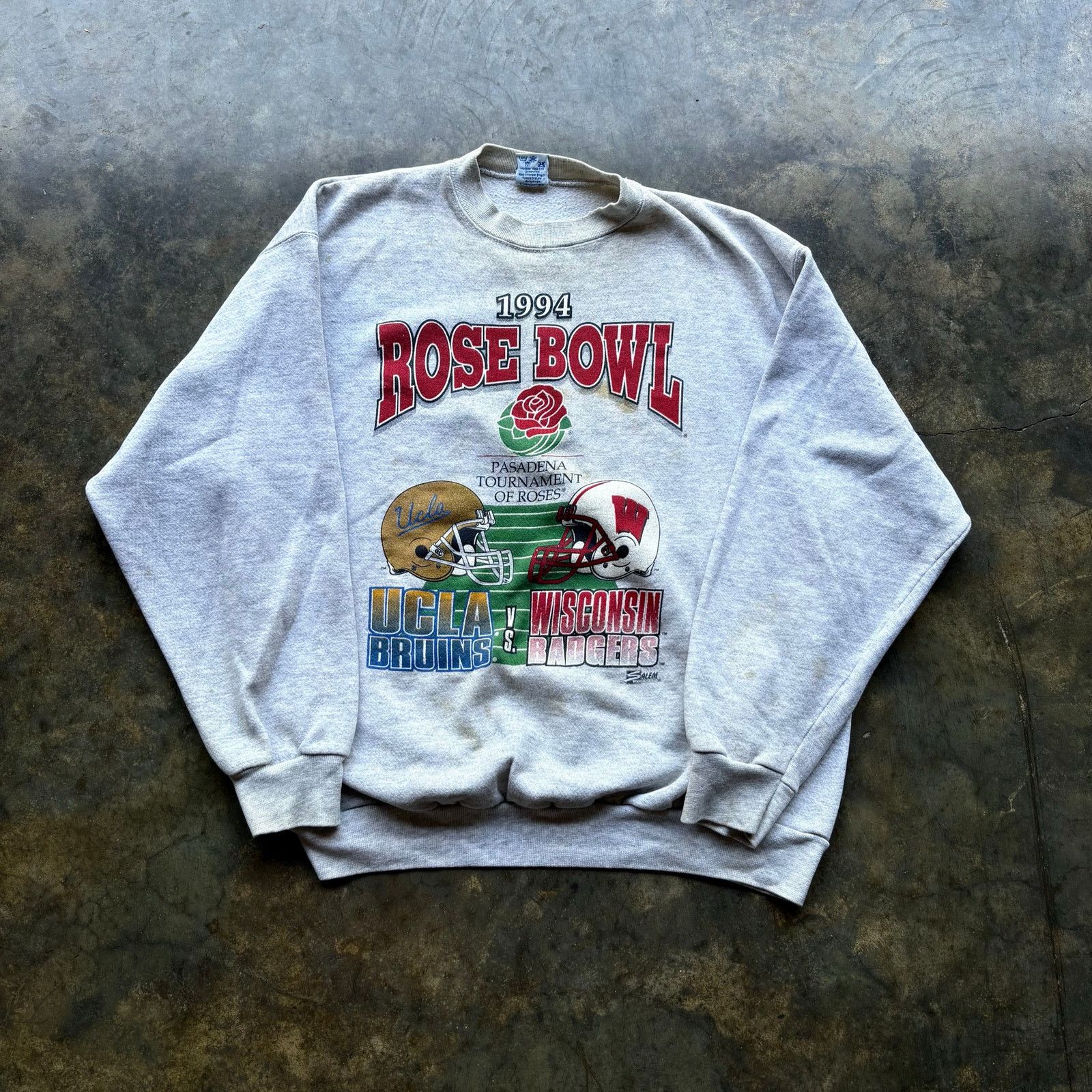 Salem Sportswear Vintage 90s Salem Rose Bowl Sweatshirt Size US XL / EU 56 / 4 - 1 Thumbnail