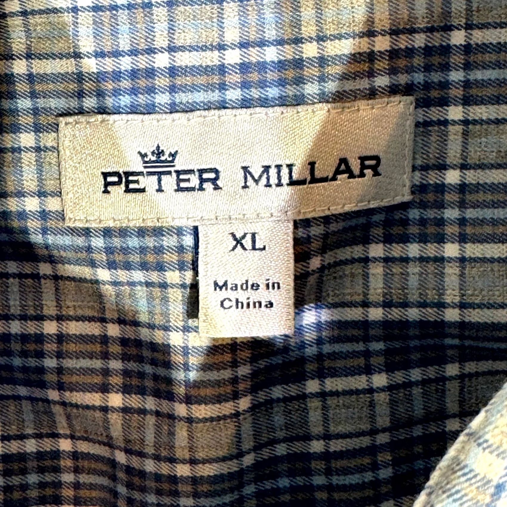 Peter Millar Peter Millar Long Sleeve Button-Up Shirt XL Blue Plaid Fitted Casual Men’s Shirt Size US XL / EU 56 / 4 - 7 Thumbnail