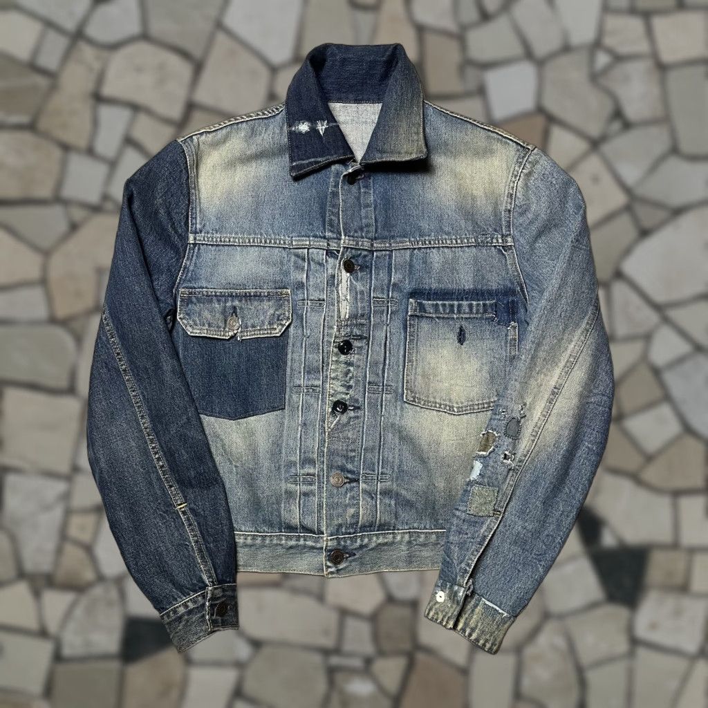 Kith × Levi's Kith x Levi's Damn Straight AOP Denim Trucker Jacket