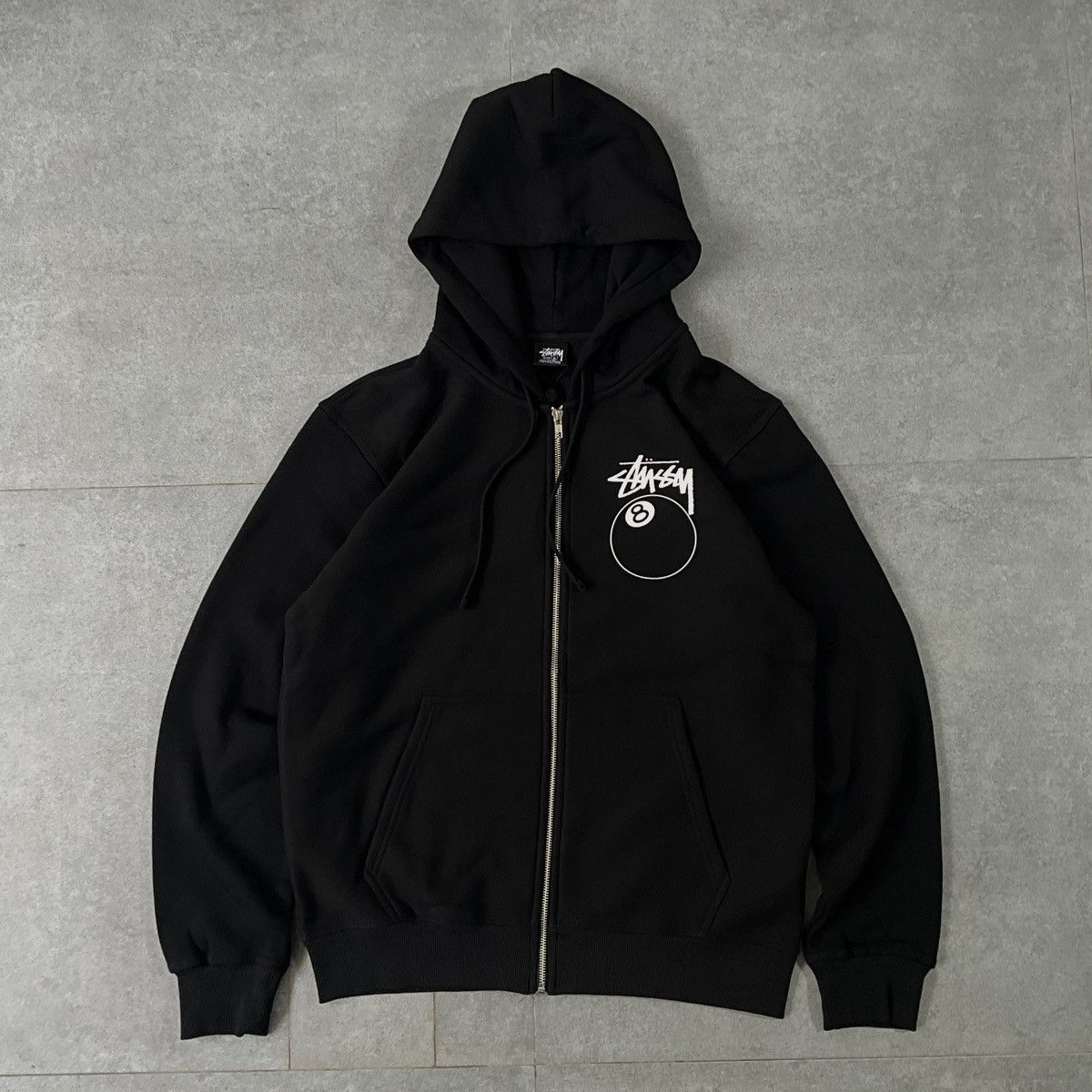Stussy Hoodie Zip-Up Cardigan Fleece Hooded Sweater main image 0