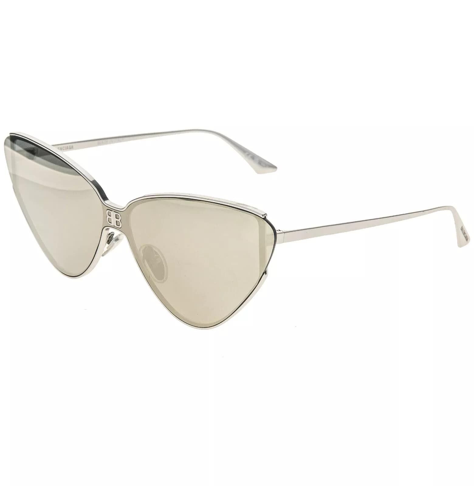 Balenciaga BALENCIAGA SHIELD 2.0 0191 Metal Silver Pale BB0191S 005 Size ONE SIZE - 9 Thumbnail