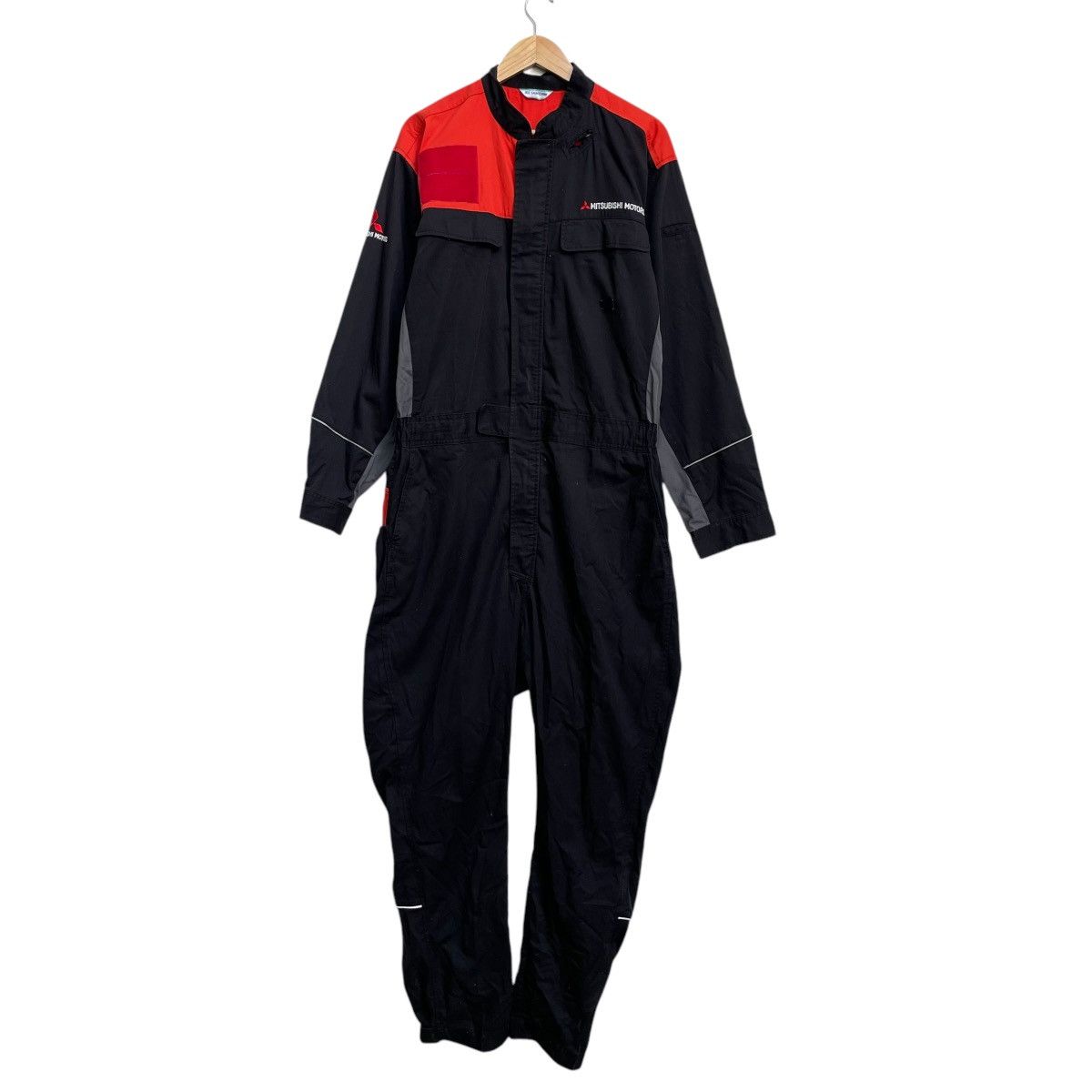 Vintage 💥Japanese Brand Mitsubishi Moto Coverall Workwear Size US 37 - 3 Thumbnail