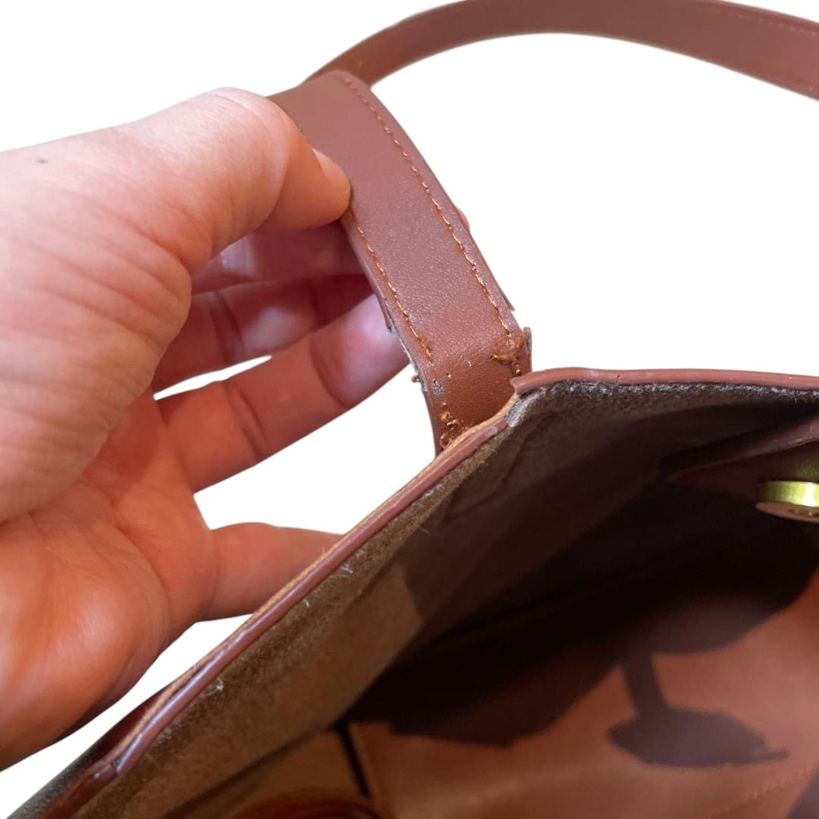 Saint Laurent Paris Saint Laurent - Brown Leather Tote Bag Size ONE SIZE - 5 Thumbnail