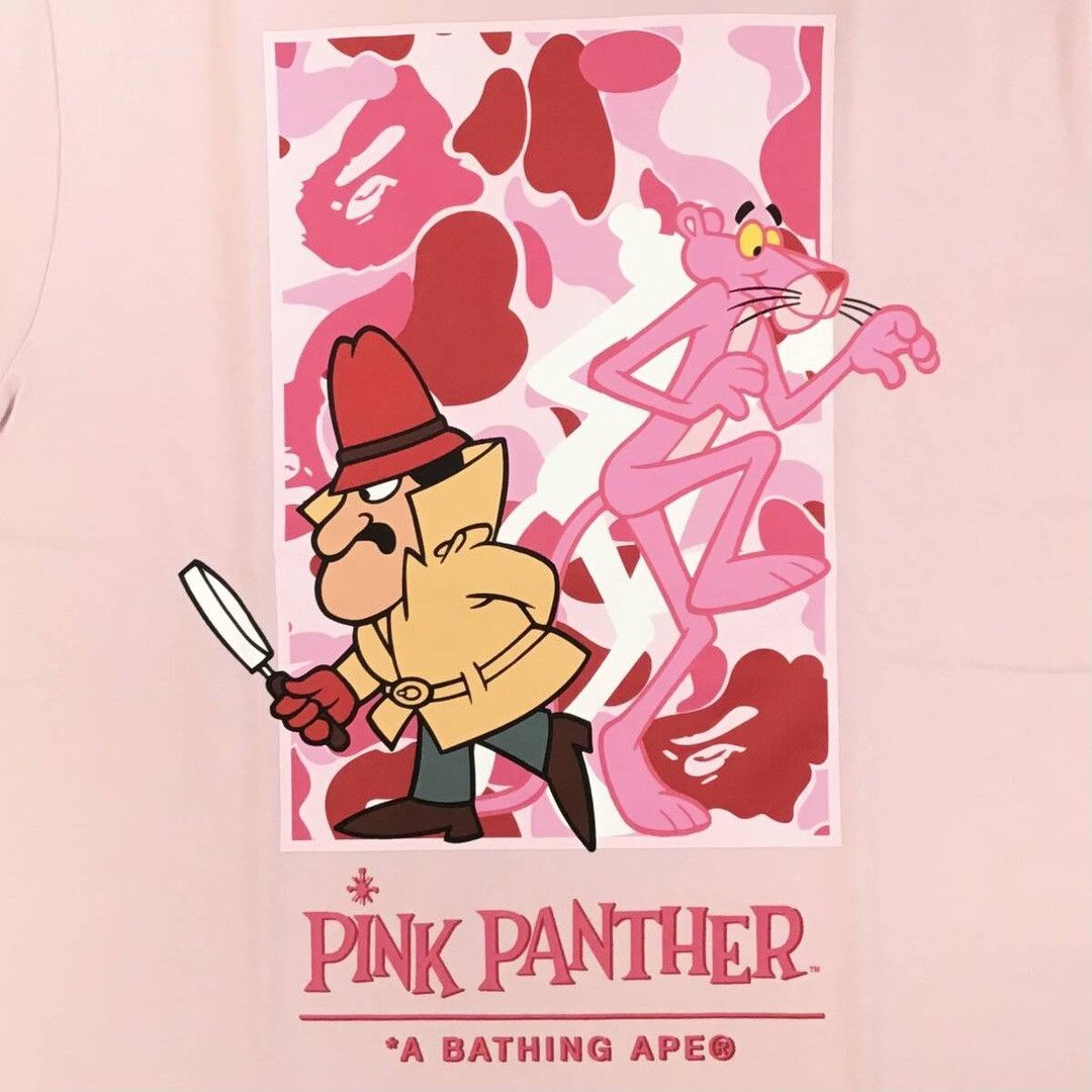 Bape BAPE × Pink Panther ABC camo pink T-shirt a bathing ape Size US S / EU 44-46 / 1 - 2 Thumbnail