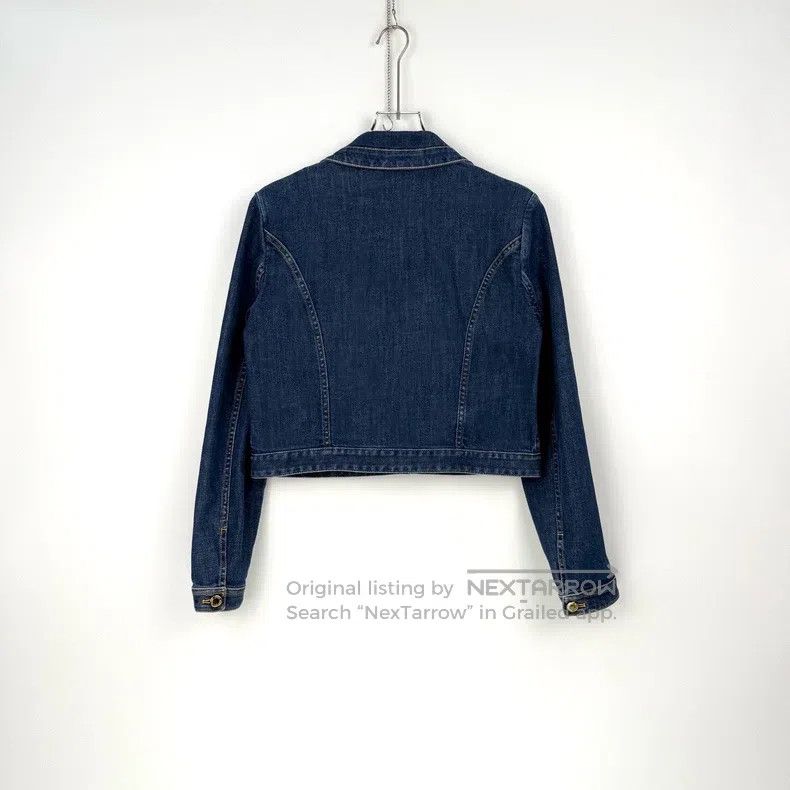 Louis Vuitton Louis Vuitton Washed blue metallic logo denim jacket Size M / US 6-8 / IT 42-44 - 4 Thumbnail