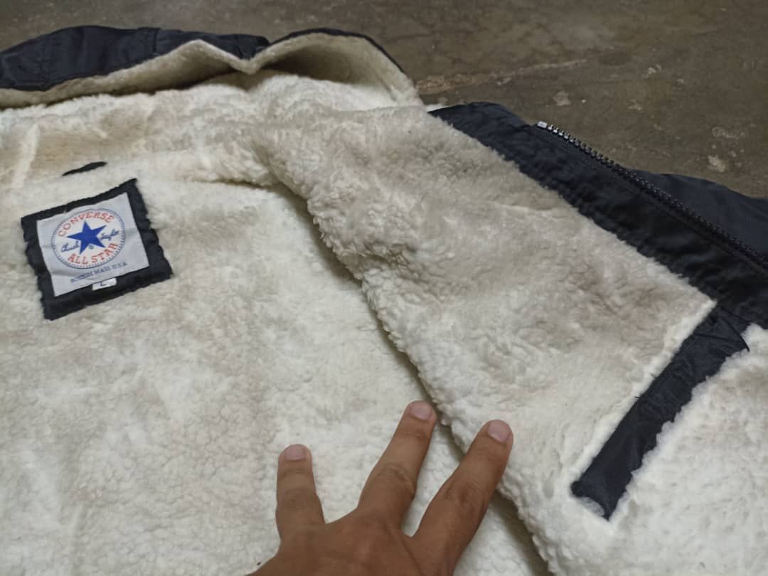 Converse × Vintage Vintage Converse Sherpa Jacket Size US L / EU 52-54 / 3 - 7 Thumbnail