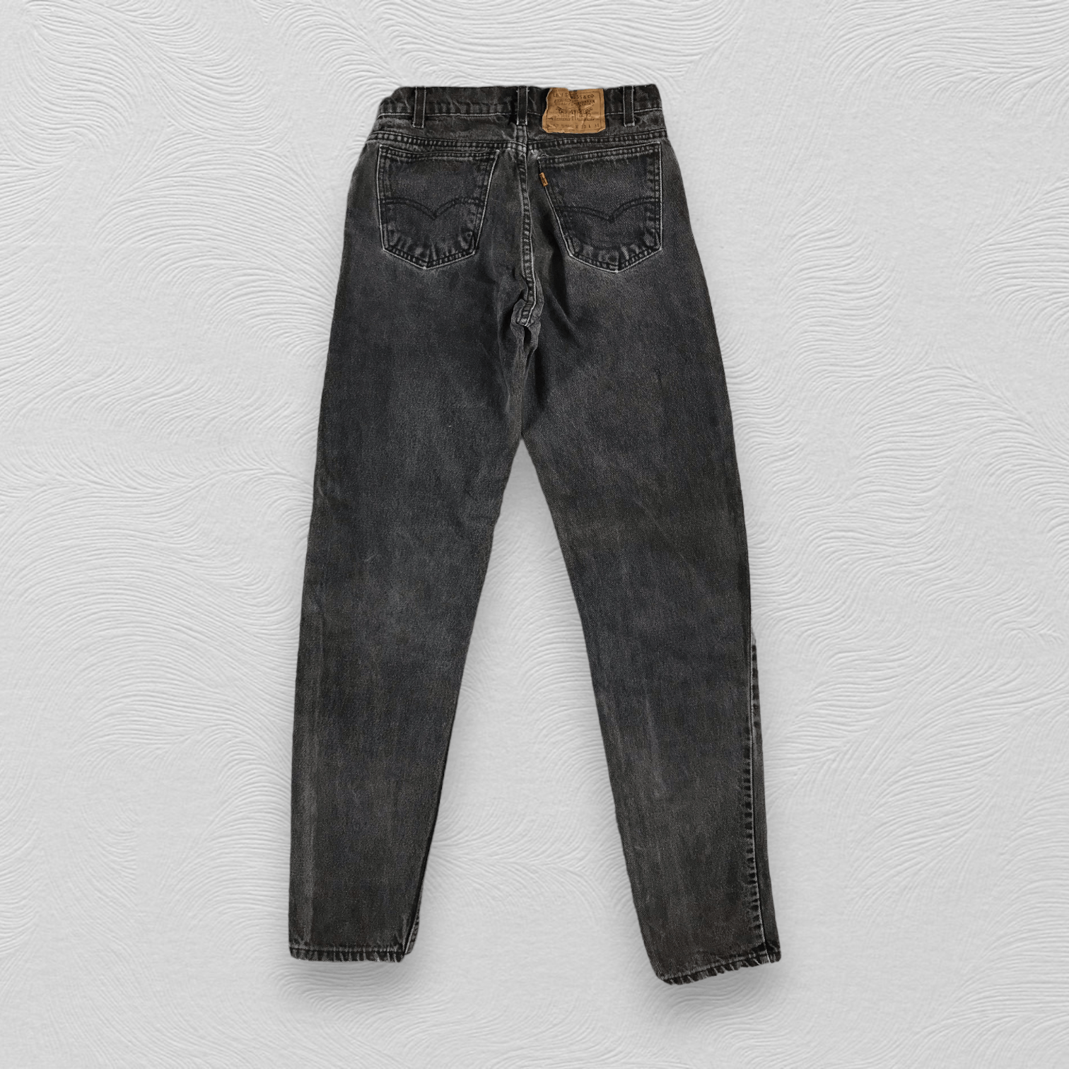 Levi's Vintage 90s Levis 550 Jeans Distress Black Denim KJ901 Size US 29 - 2 Thumbnail