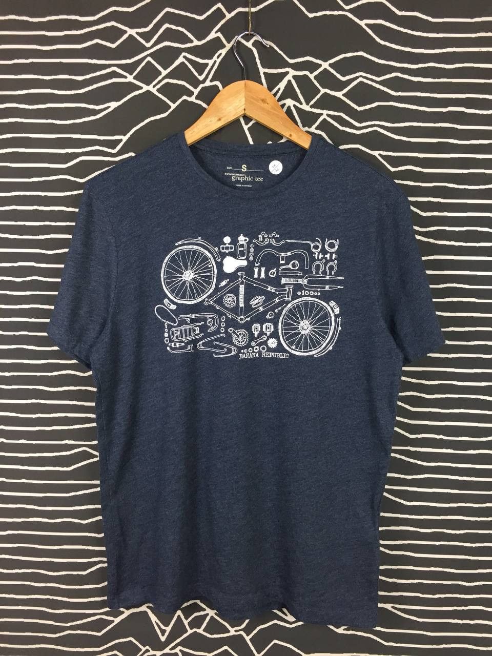 Banana Republic × Vintage Banana Republic Bicycle Parts Graphic Tee Size US S / EU 44-46 / 1 - 2 Thumbnail