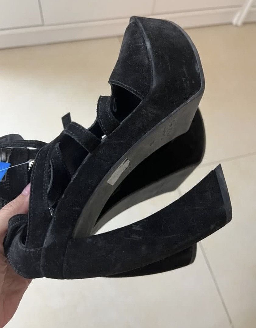 Ann Demeulemeester Ann Demeulemeester high heels sandals Suede Cutout platform Size US 9 / IT 39 - 5 Thumbnail