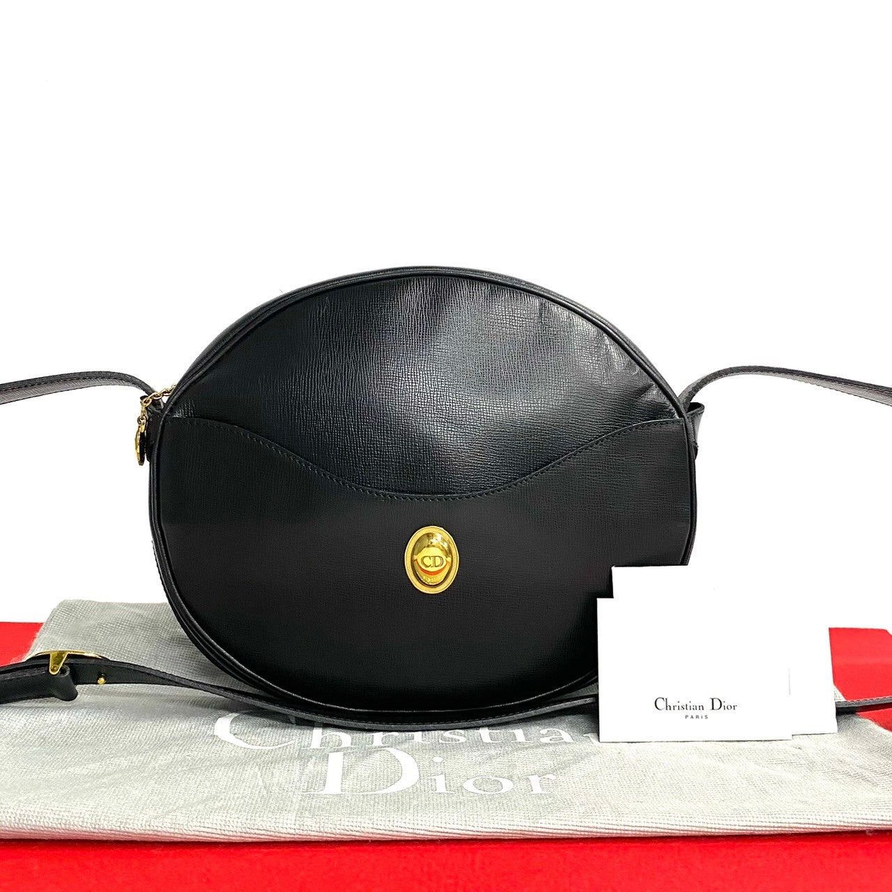 Dior Dior Shoulder Bag Black Leather Size ONE SIZE - 1 Thumbnail