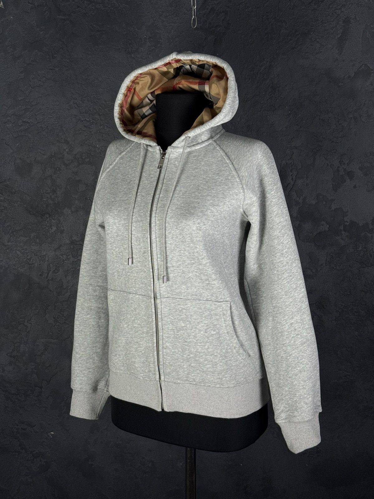 Burberry Burberry Women's Grey Zip Up Hoodie Sweatshirt Size M / US 6-8 / IT 42-44 - 9 Thumbnail