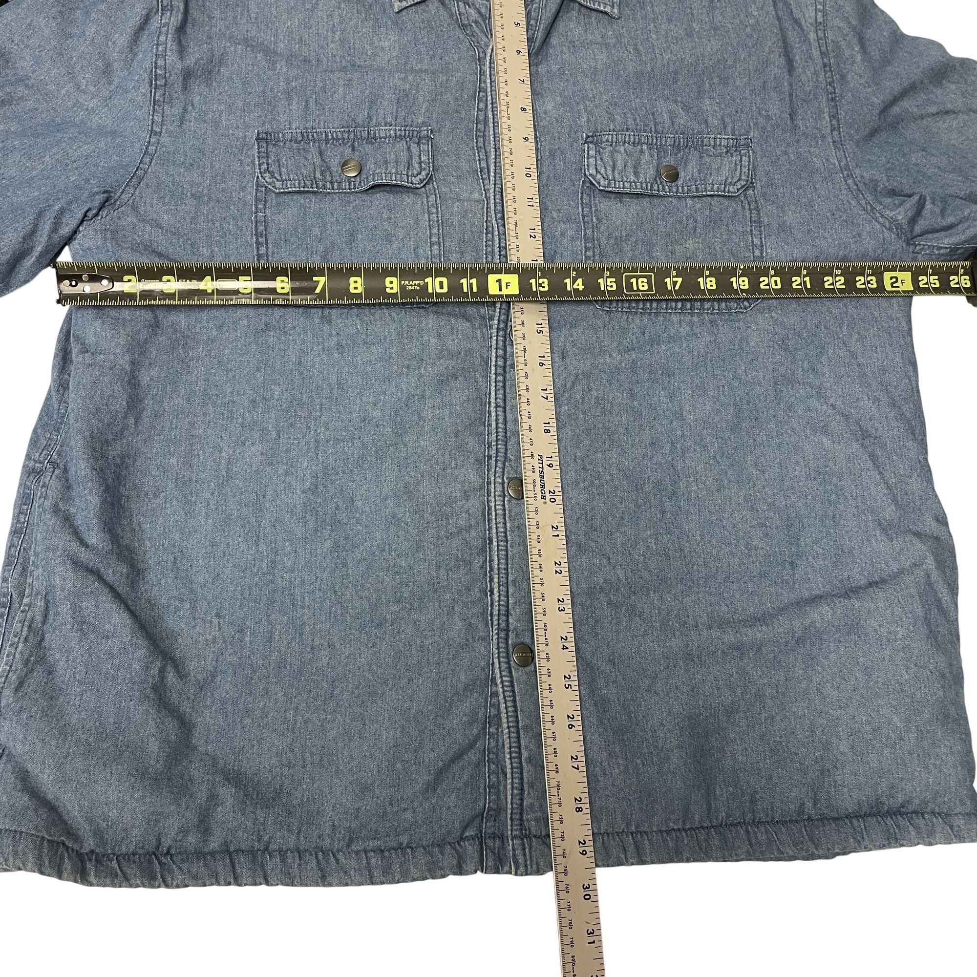 Craftsman Vtg Craftsman Blue Jean Mechanic Shop FLEECE LINED Jacket Size US XL / EU 56 / 4 - 9 Thumbnail