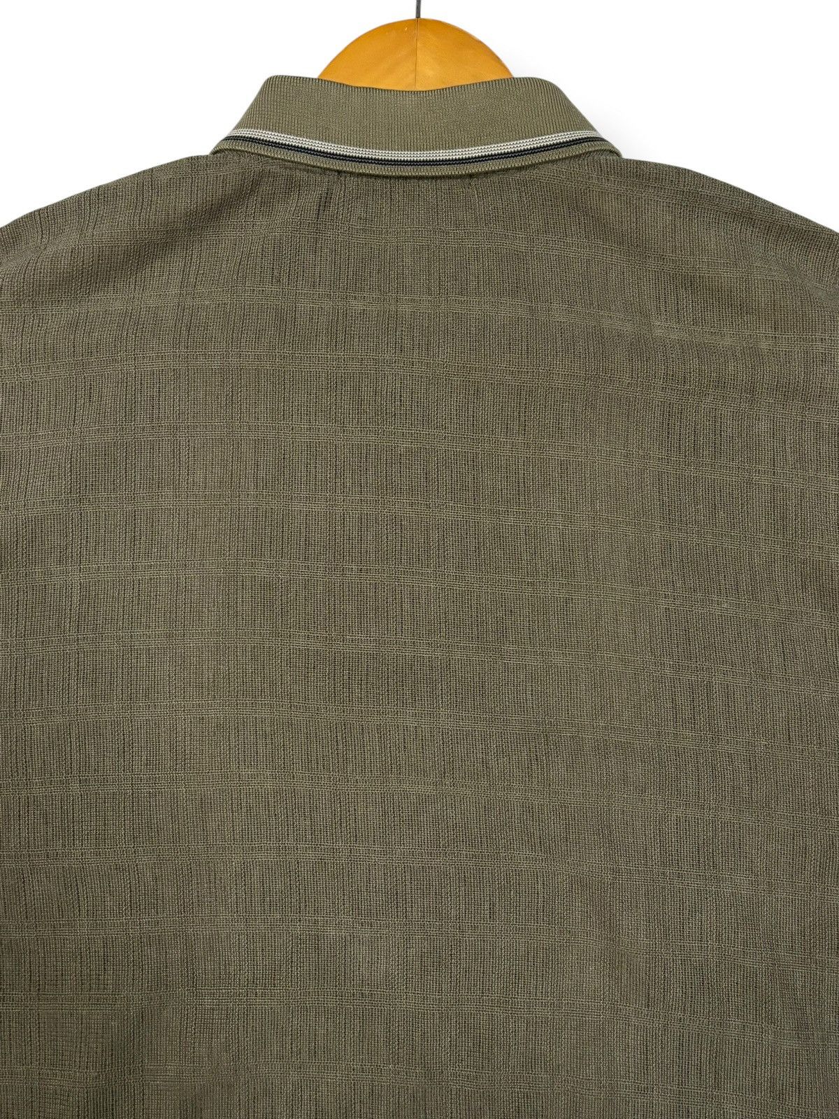 Japanese Brand Vintage Lindbergh Stripes Technical Knit Pocket Polo Shirt Size US M / EU 48-50 / 2 - 9 Thumbnail